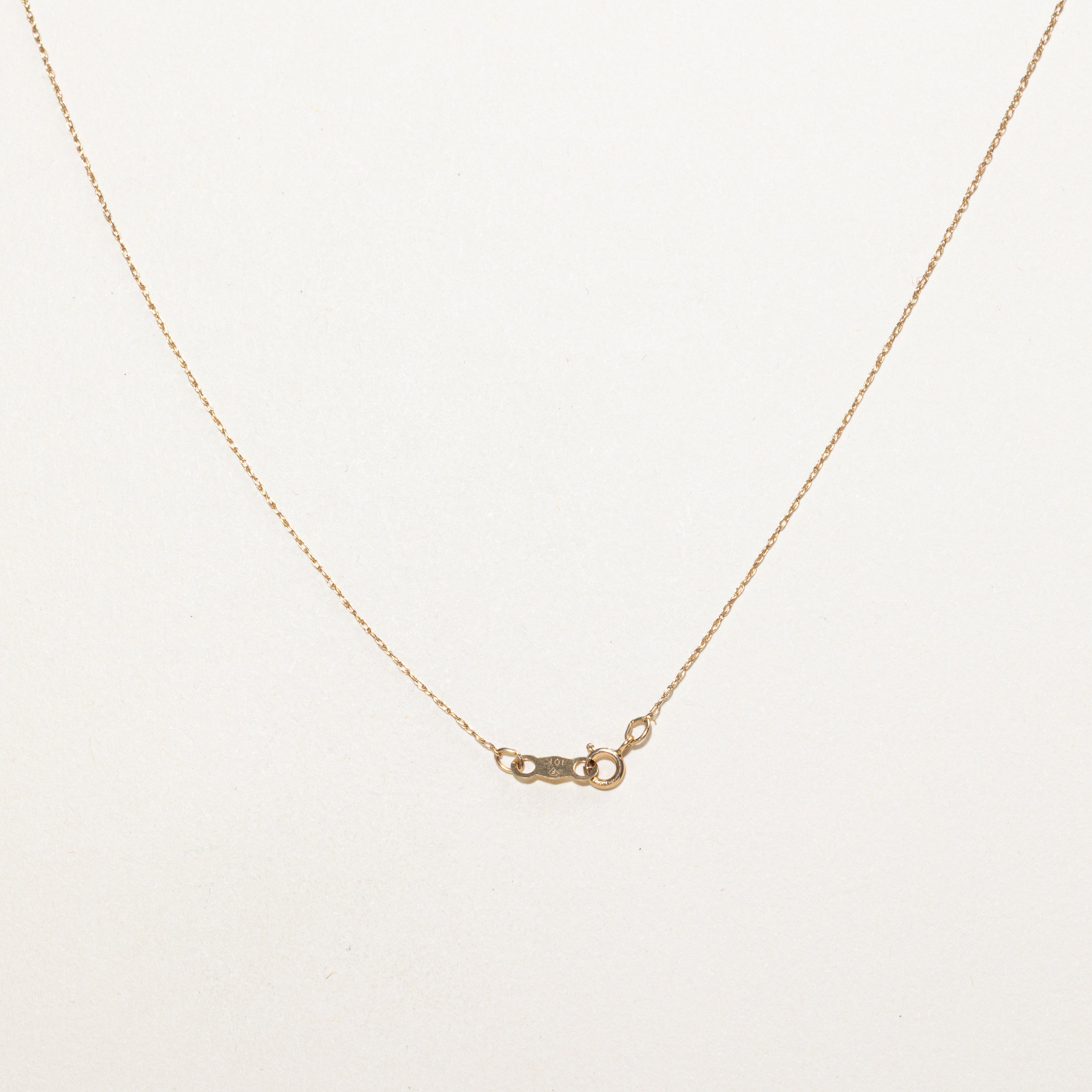 Chaîne à maillons câble en or jaune 10 carats | 48 cm