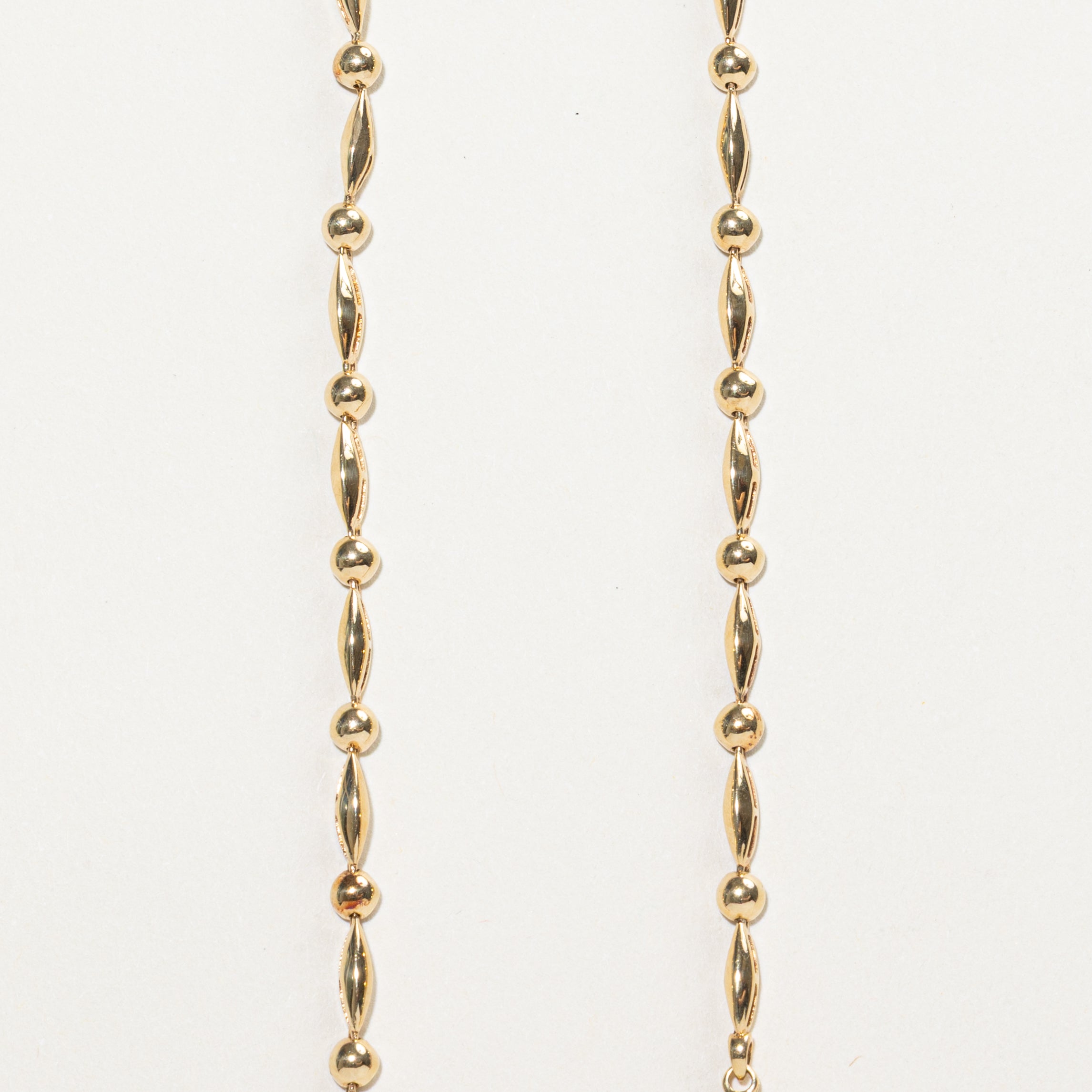 Yellow Gold Diamond Clusters Drop Necklace | 0.90ct | 16"