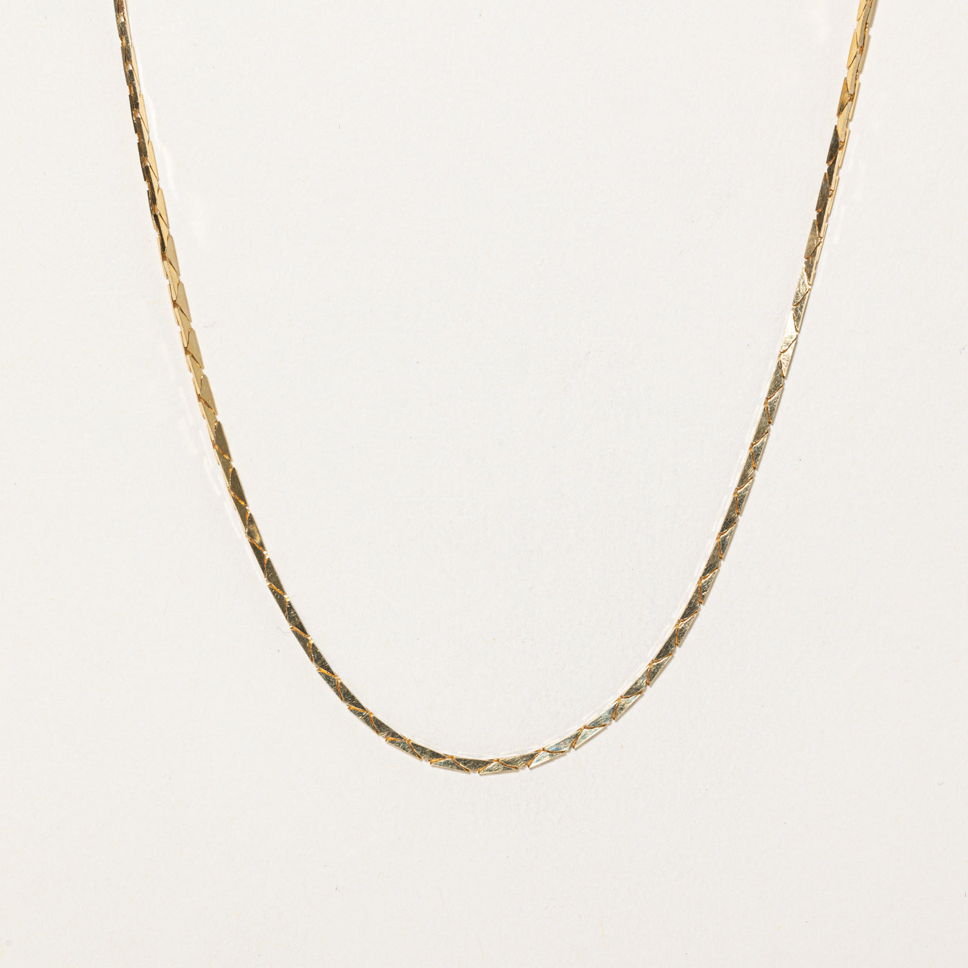 18K Rich Yellow Gold Cobra Chain | 17"