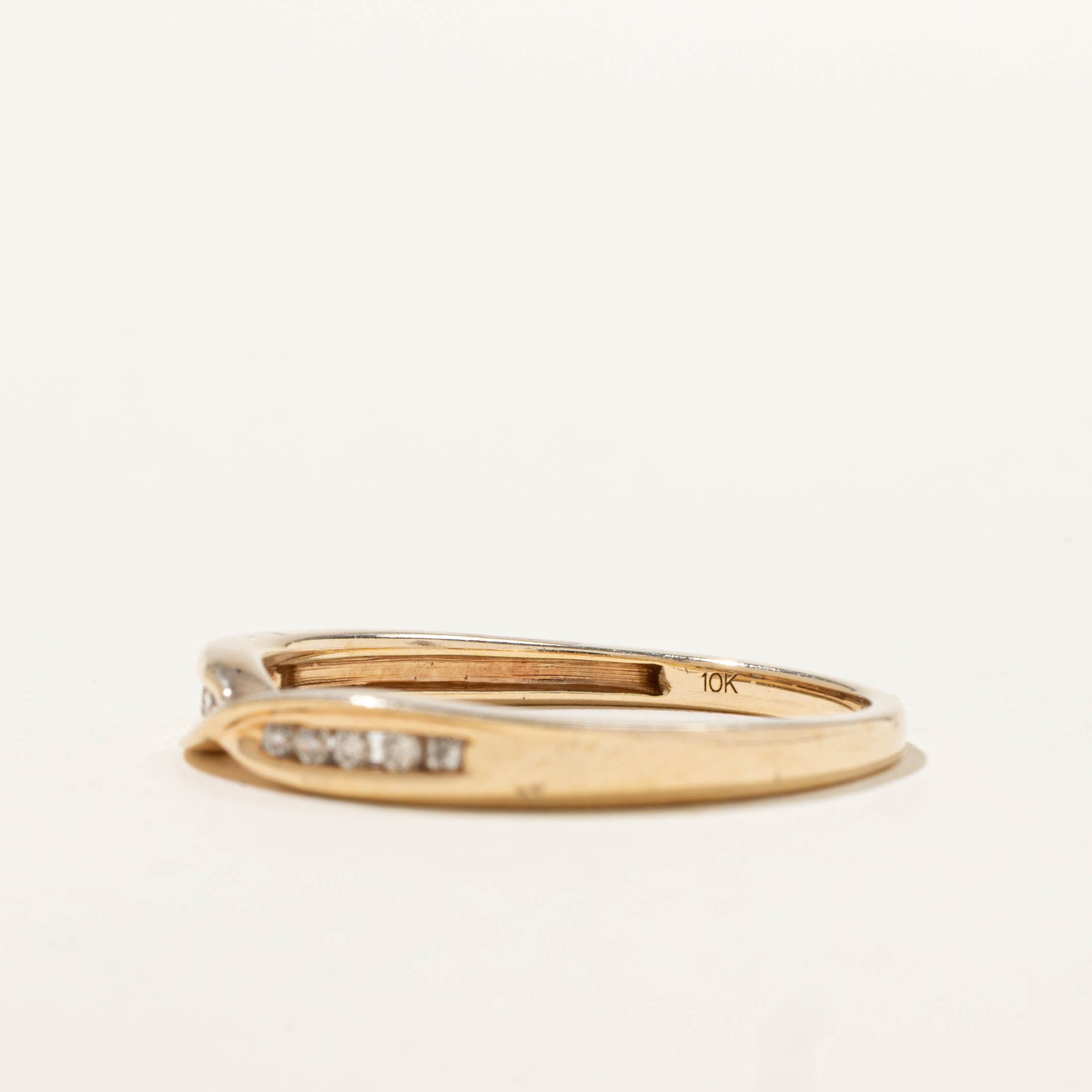 10k Diamond Crossover Band | SZ 7.5