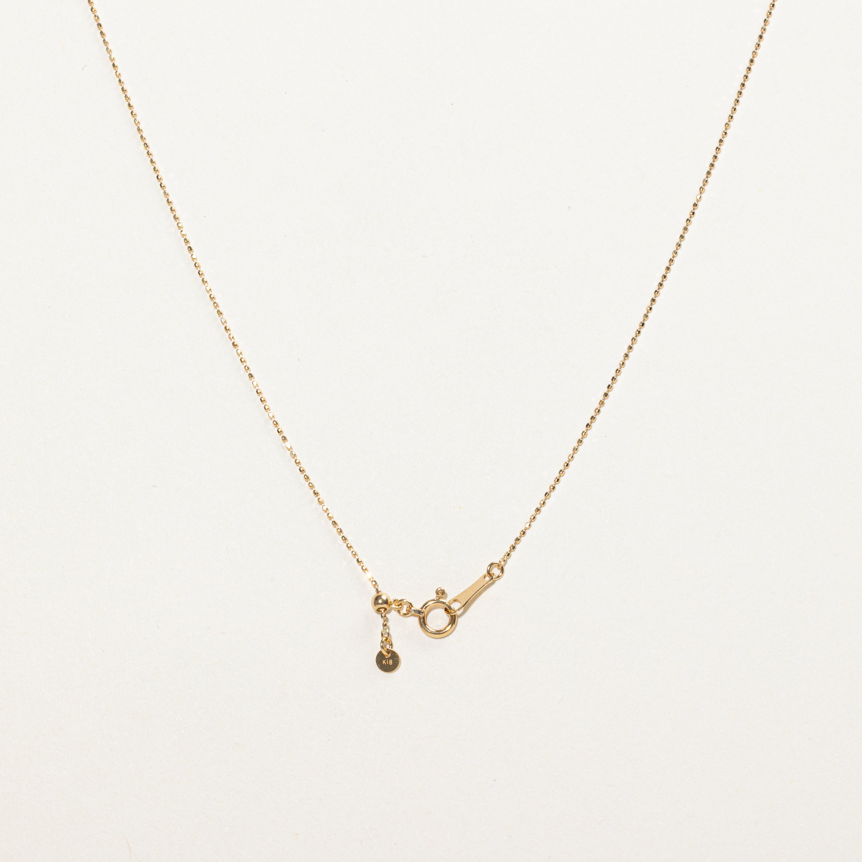 18k Yellow Gold Brown Diamond Satellite Necklace | 0.42ctw | 18"