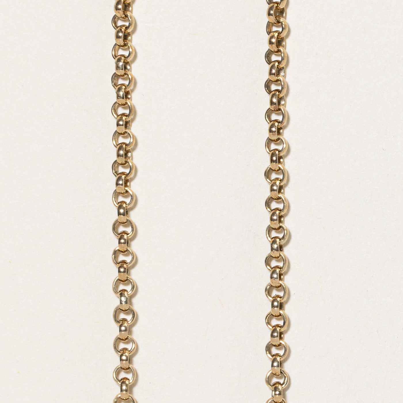 1976 London 9K Yellow Gold Cable Link Chain | 17.5"