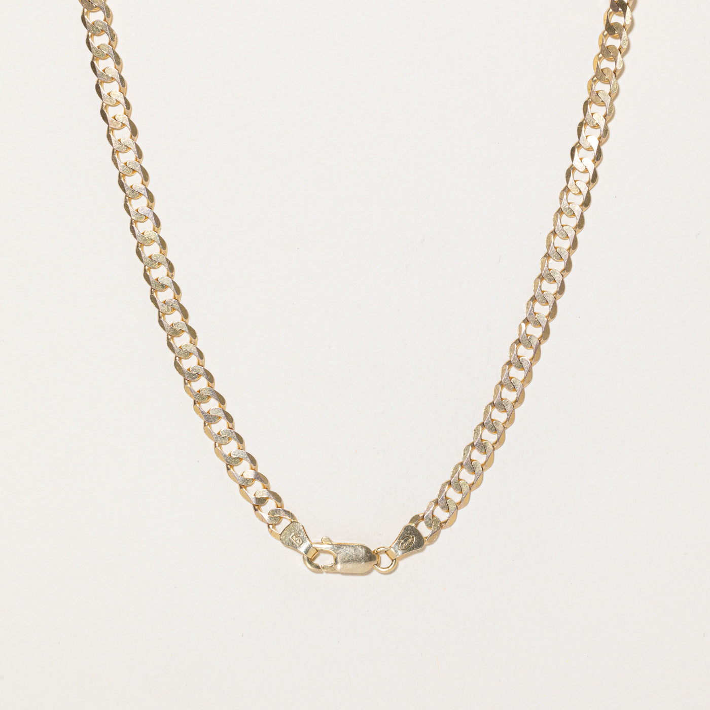 Italian 10K Yellow Gold Curb Link Chain | 26"