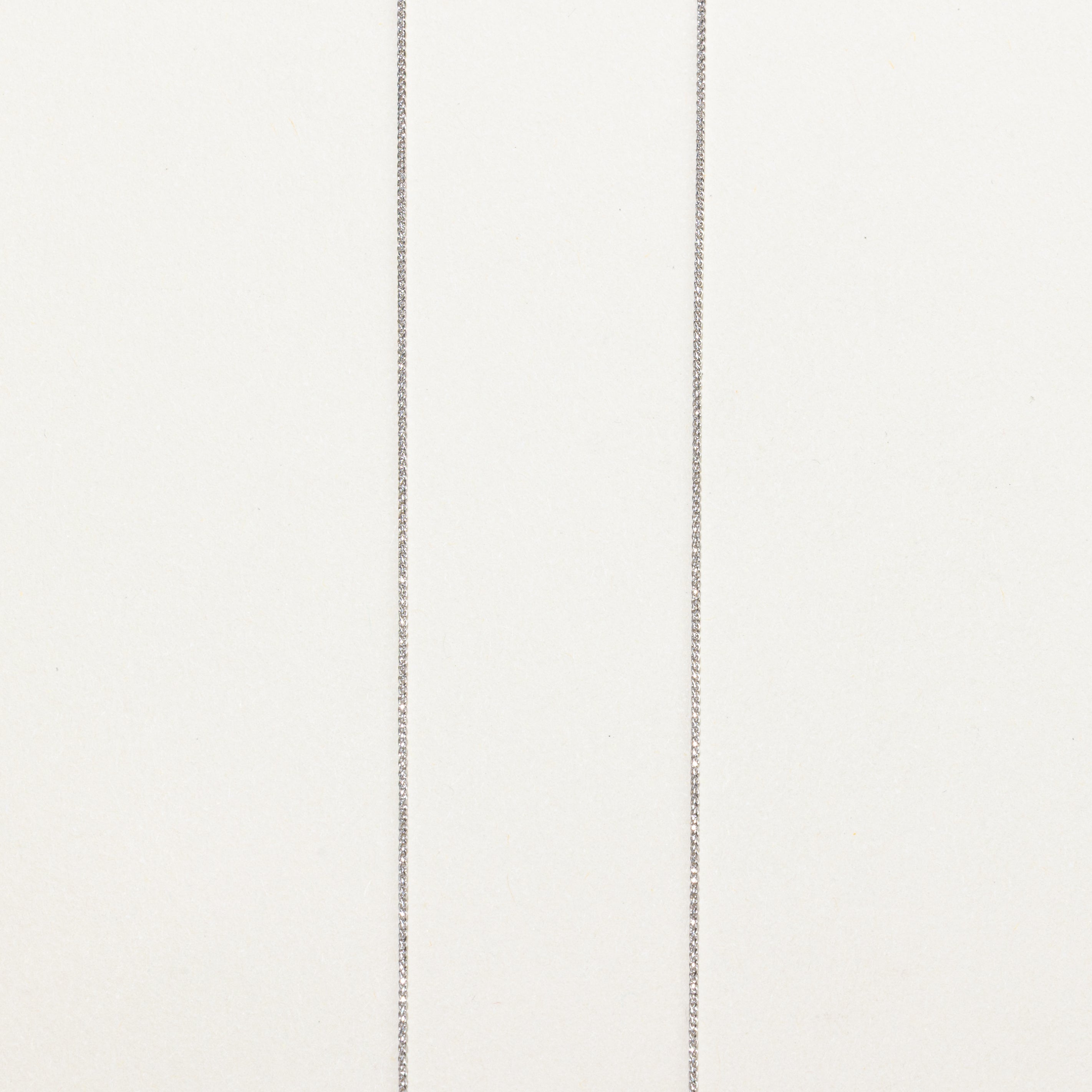 White Gold Solitaire Diamond Pendant Necklace | 0.10ct | 16"