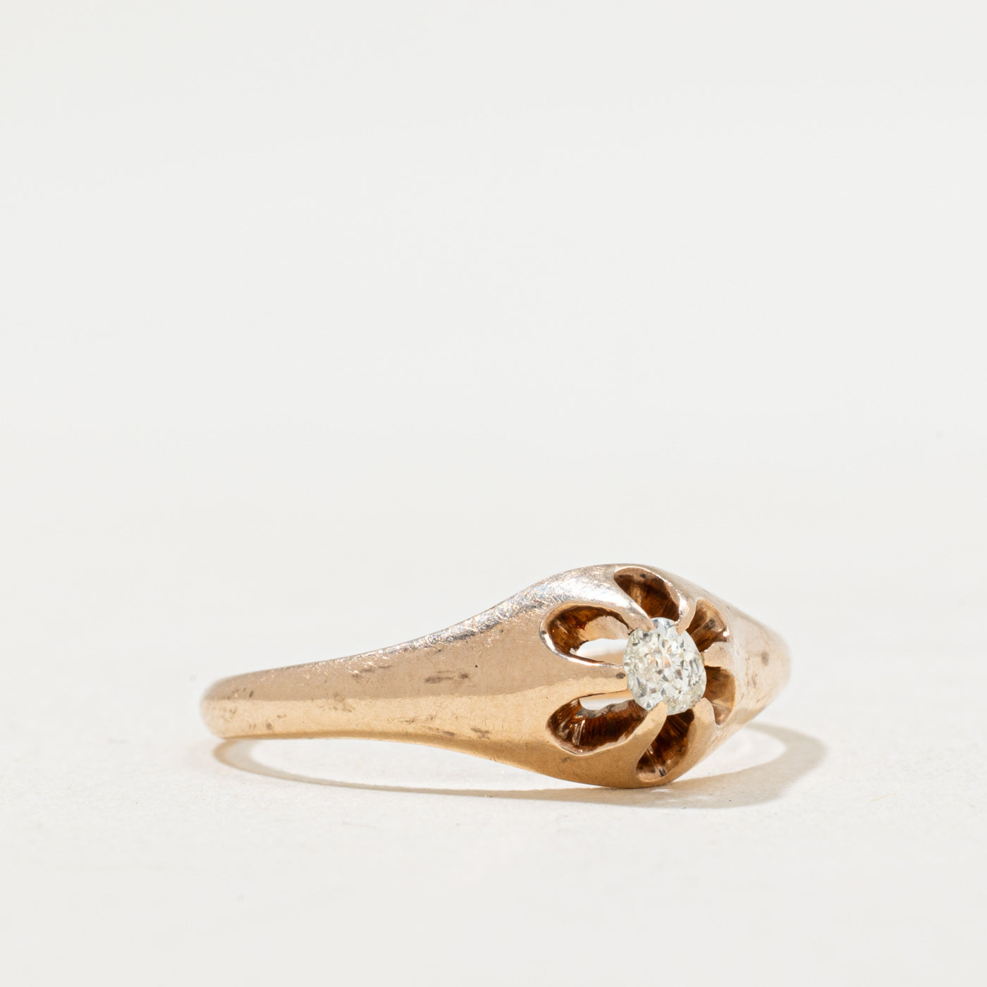 Belcher Set Diamond Ring | 0.08ct | SZ 6.25
