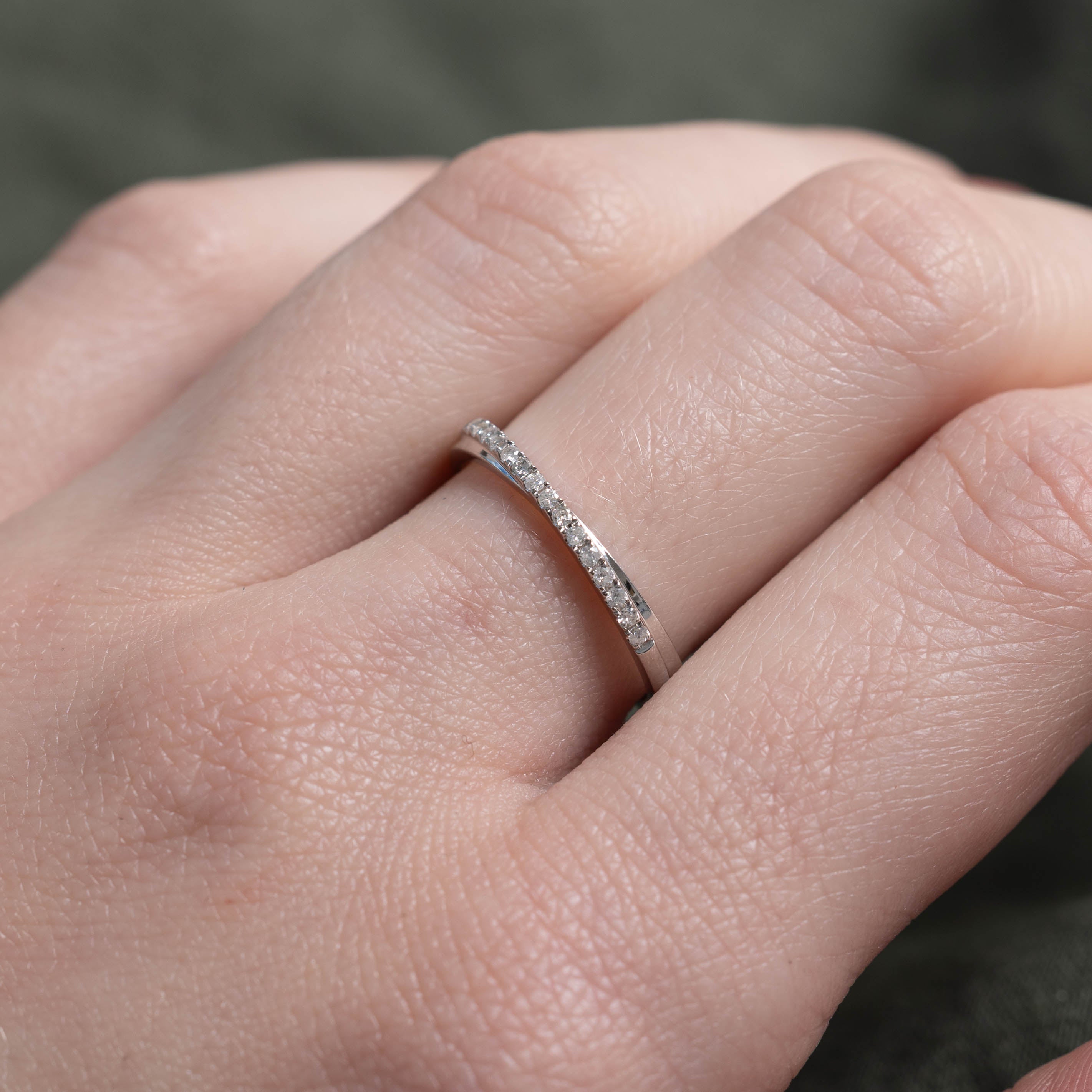 18k Semi Eternity Diamond Band | SZ 6.25