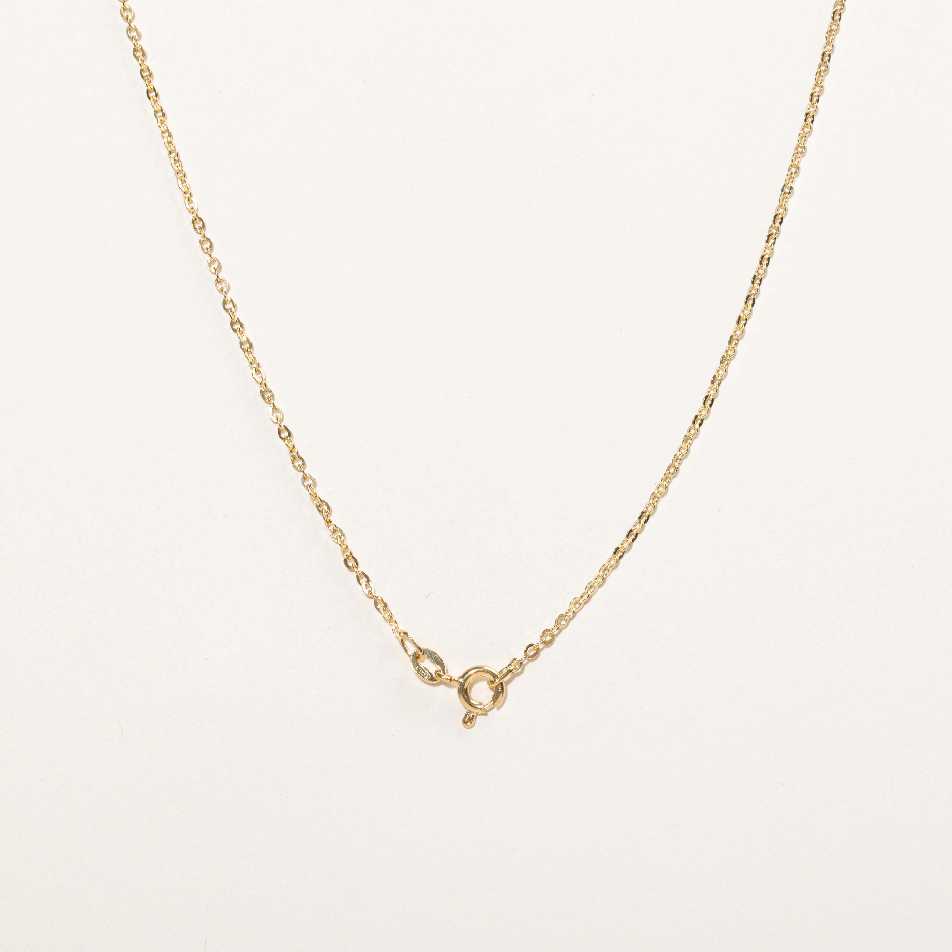 18k Heart Cut Diamond Pendant Necklace | 0.10ct | 23"