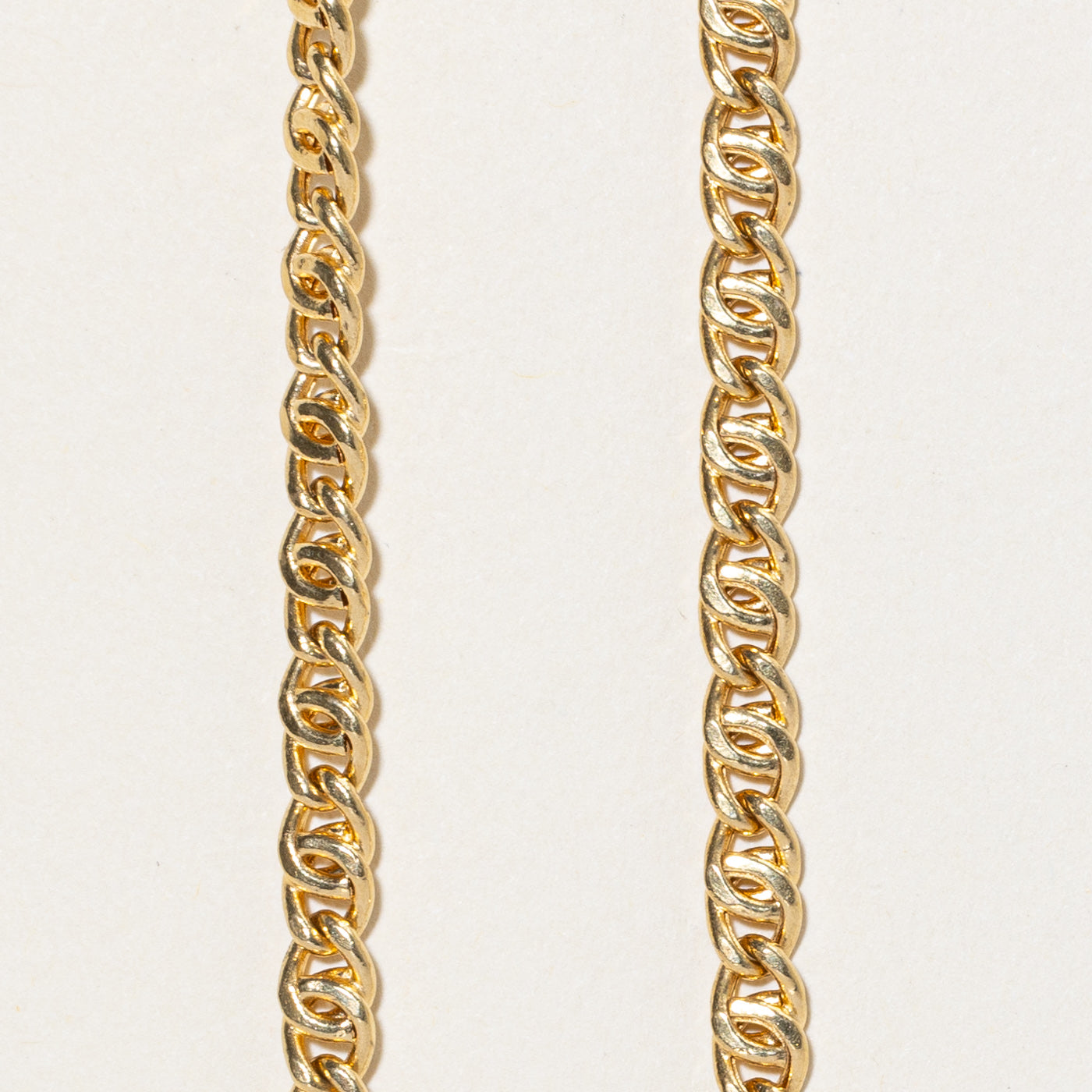 Italian 18K Rich Yellow Gold Anchor Chain | 23.5"