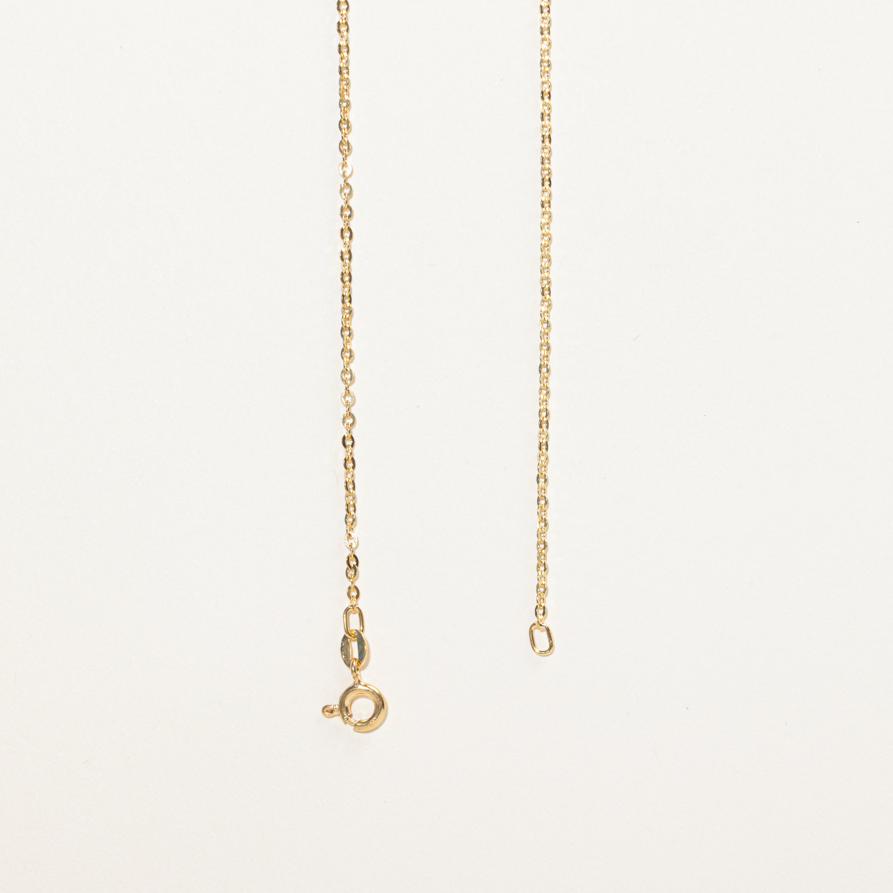 18k Heart Cut Diamond Pendant Necklace | 0.10ct | 23"