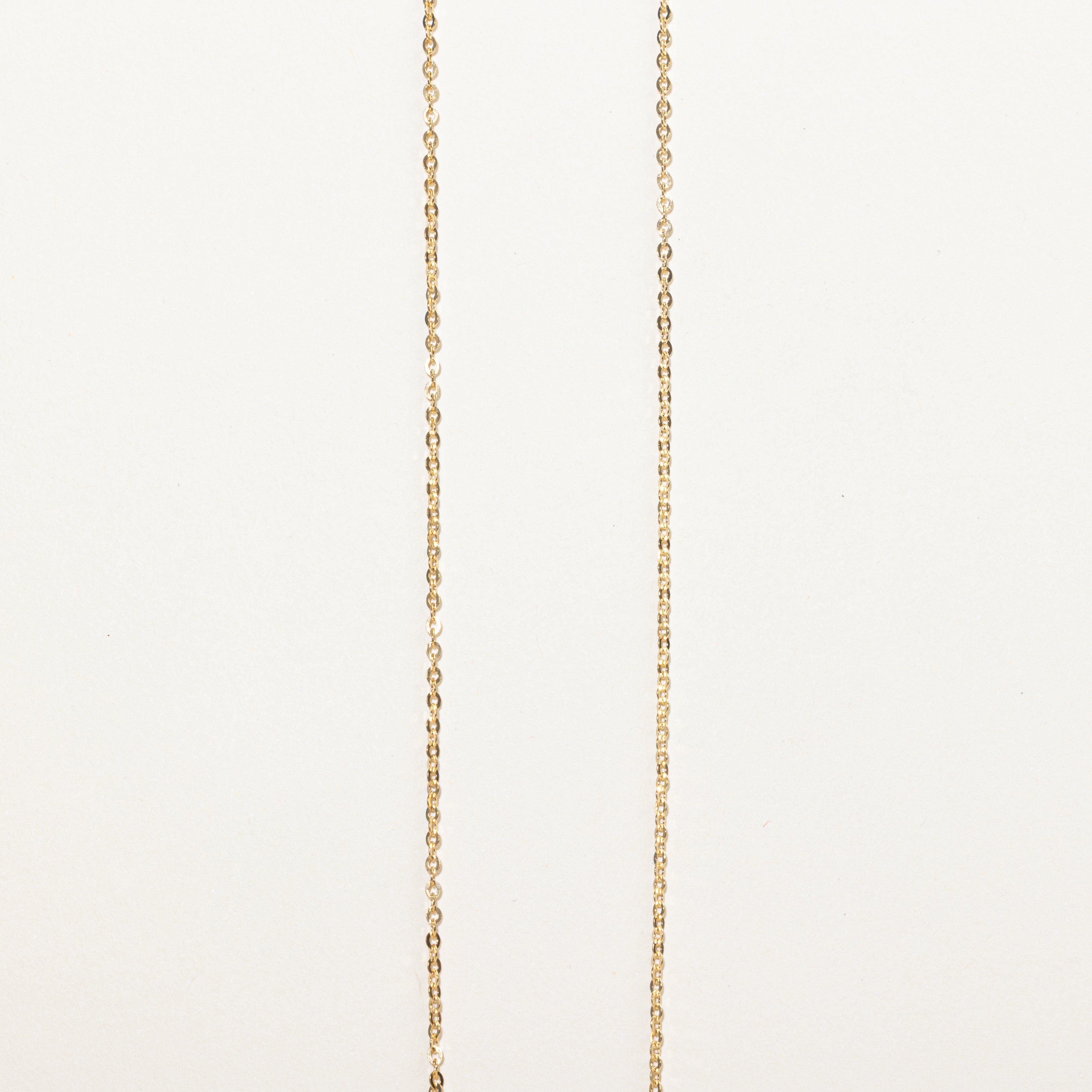 18k Heart Cut Diamond Pendant Necklace | 0.10ct | 23"