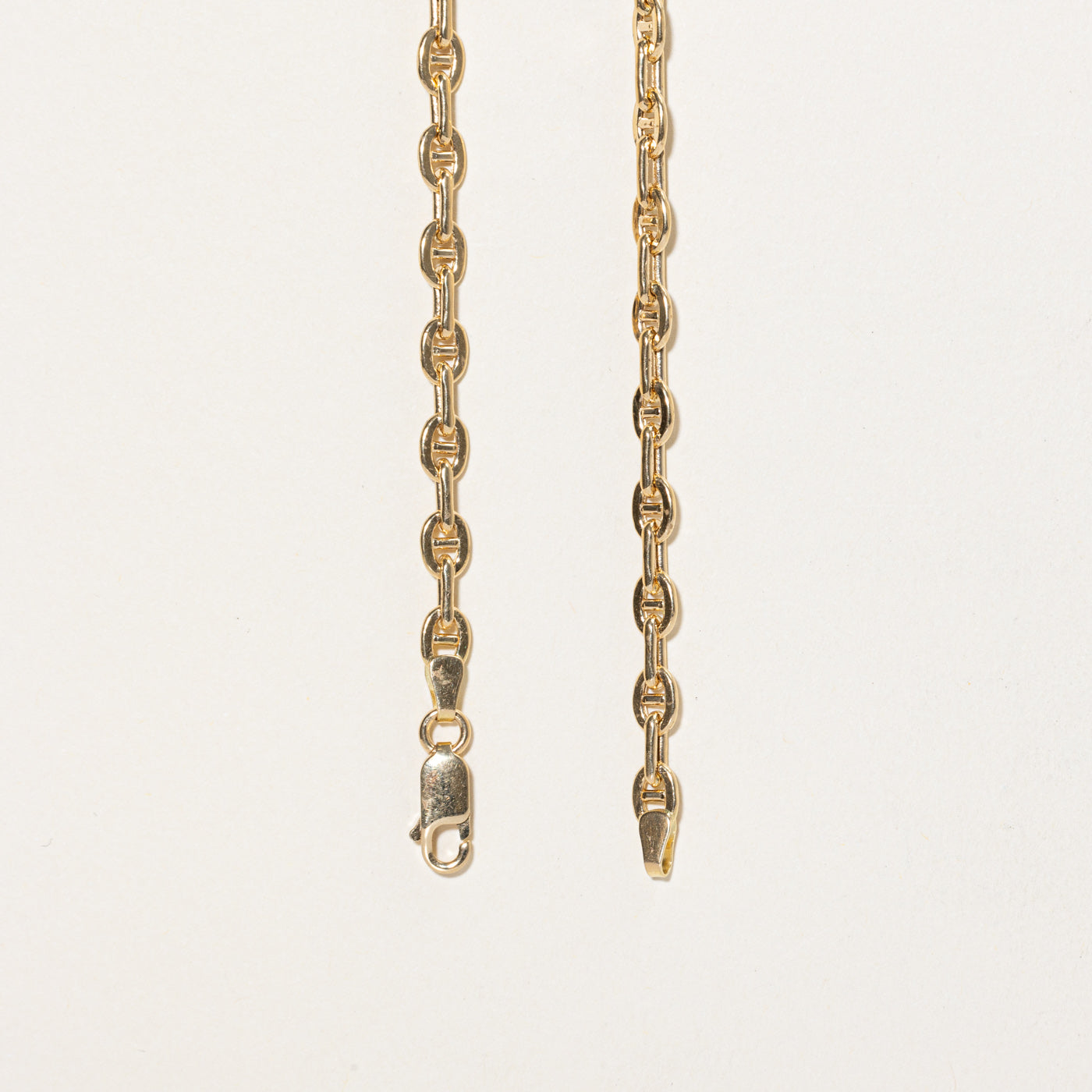 18K Rich Yellow Gold Anchor Chain | 21.5"