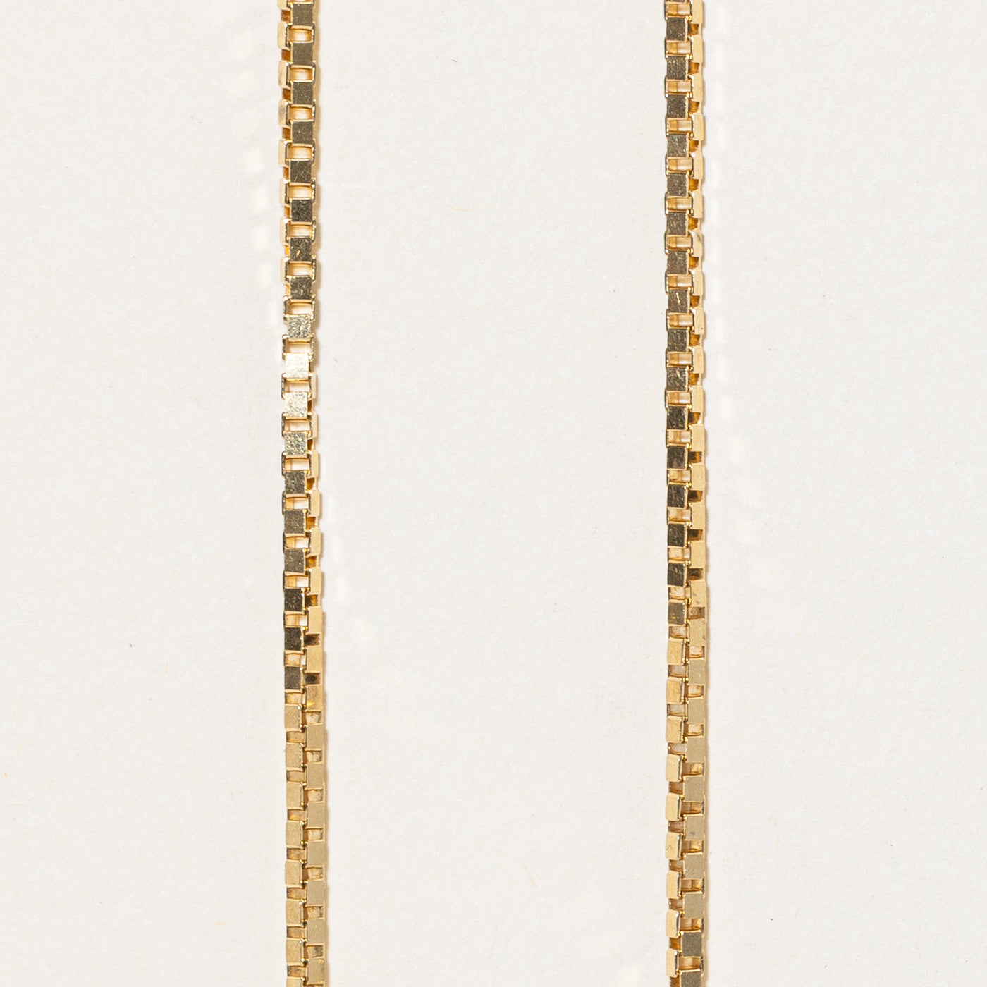 Italian 18K Yellow Gold Box Link Chain | 23.5"