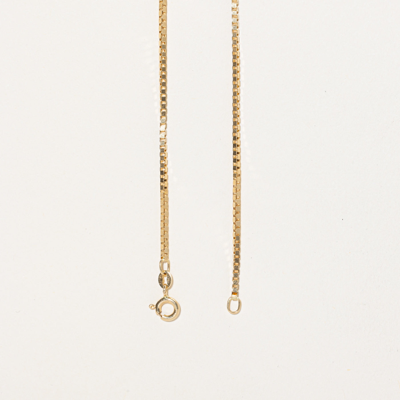 Italian 18K Yellow Gold Box Link Chain | 23.5"