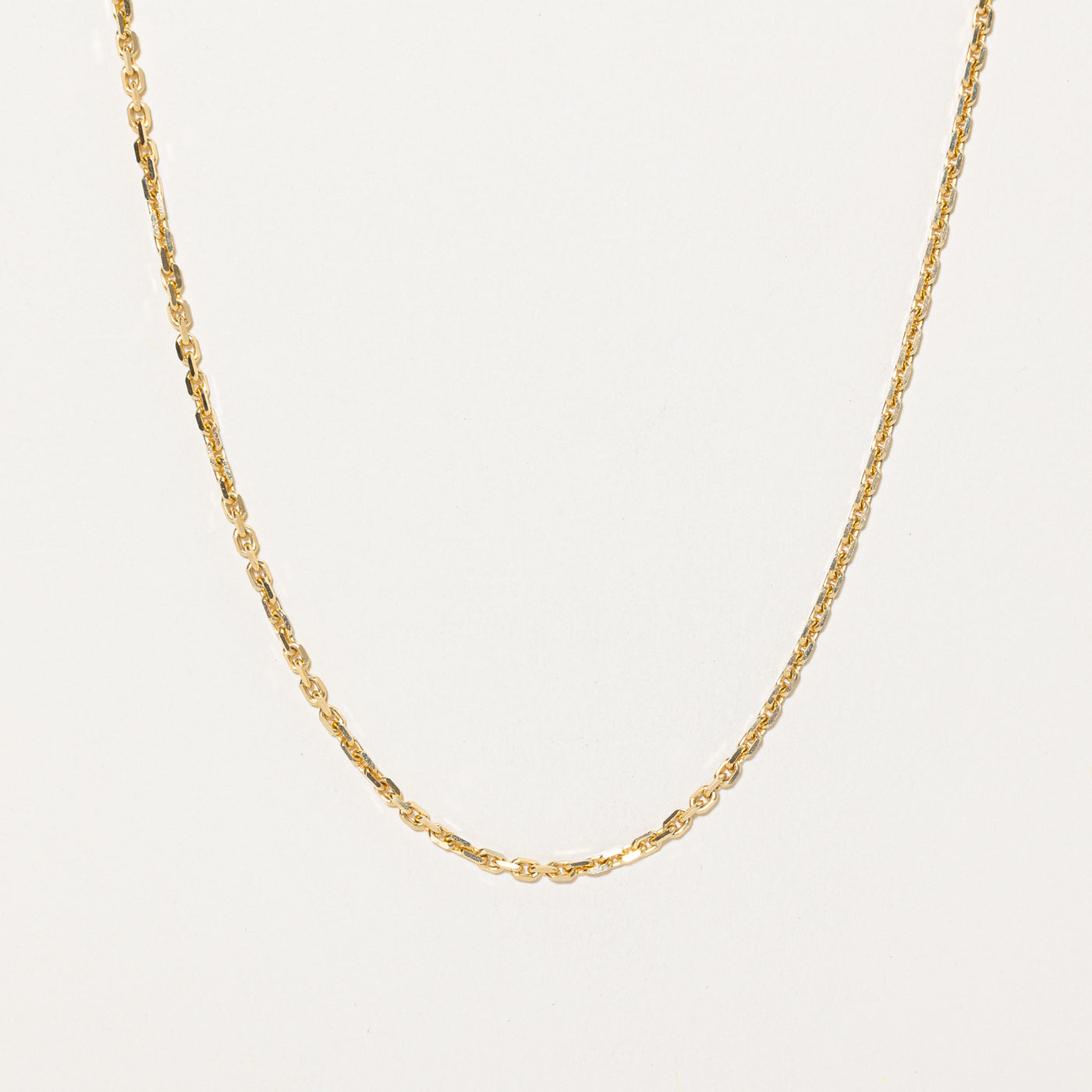 10K Yellow Gold Cable Link Chain | 24"