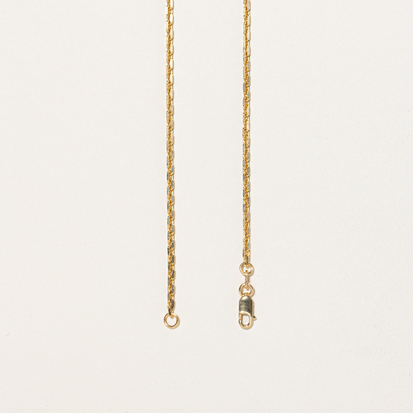 10K Yellow Gold Cable Link Chain | 24"
