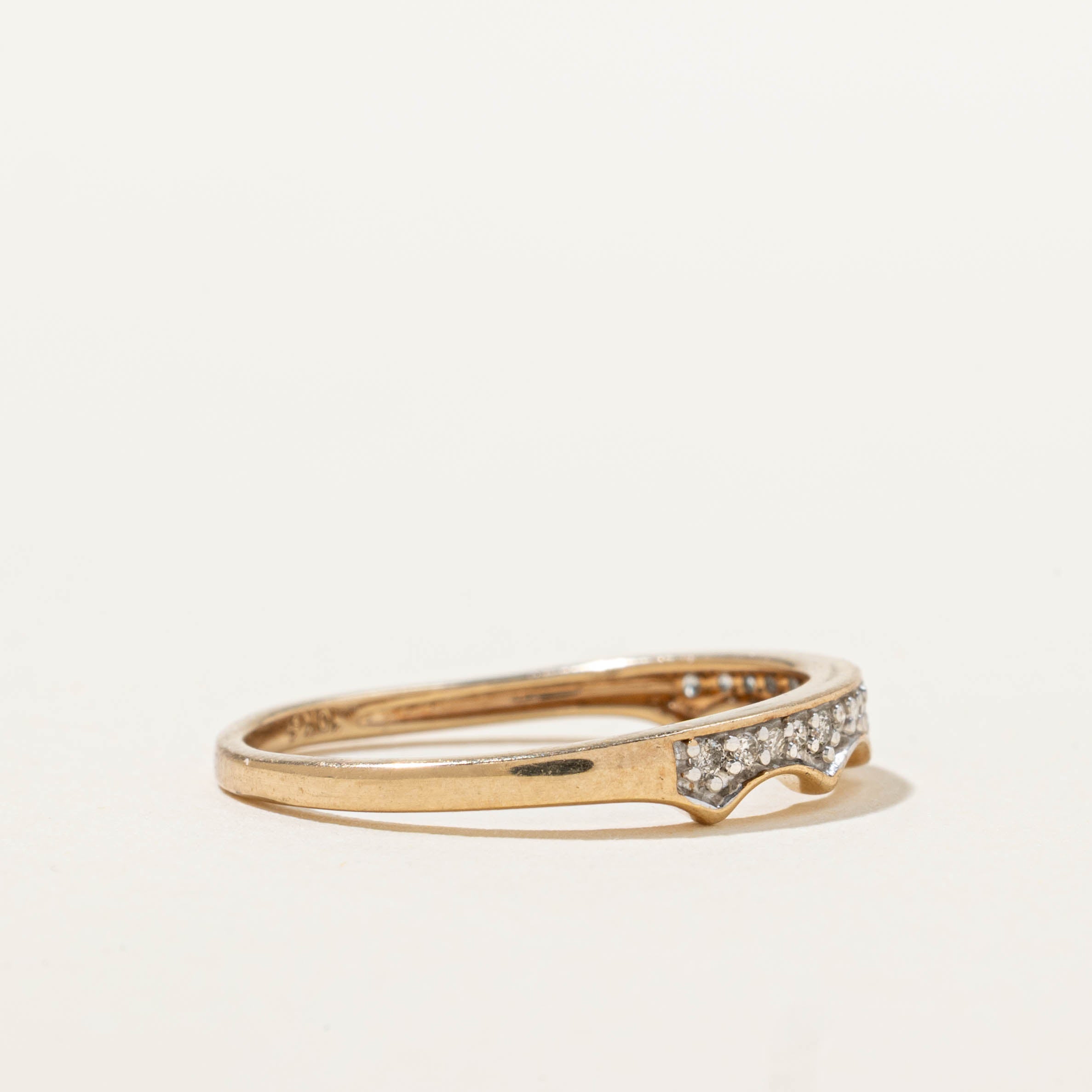 10k Semi Eternity Diamond Crown Band | SZ 6.75