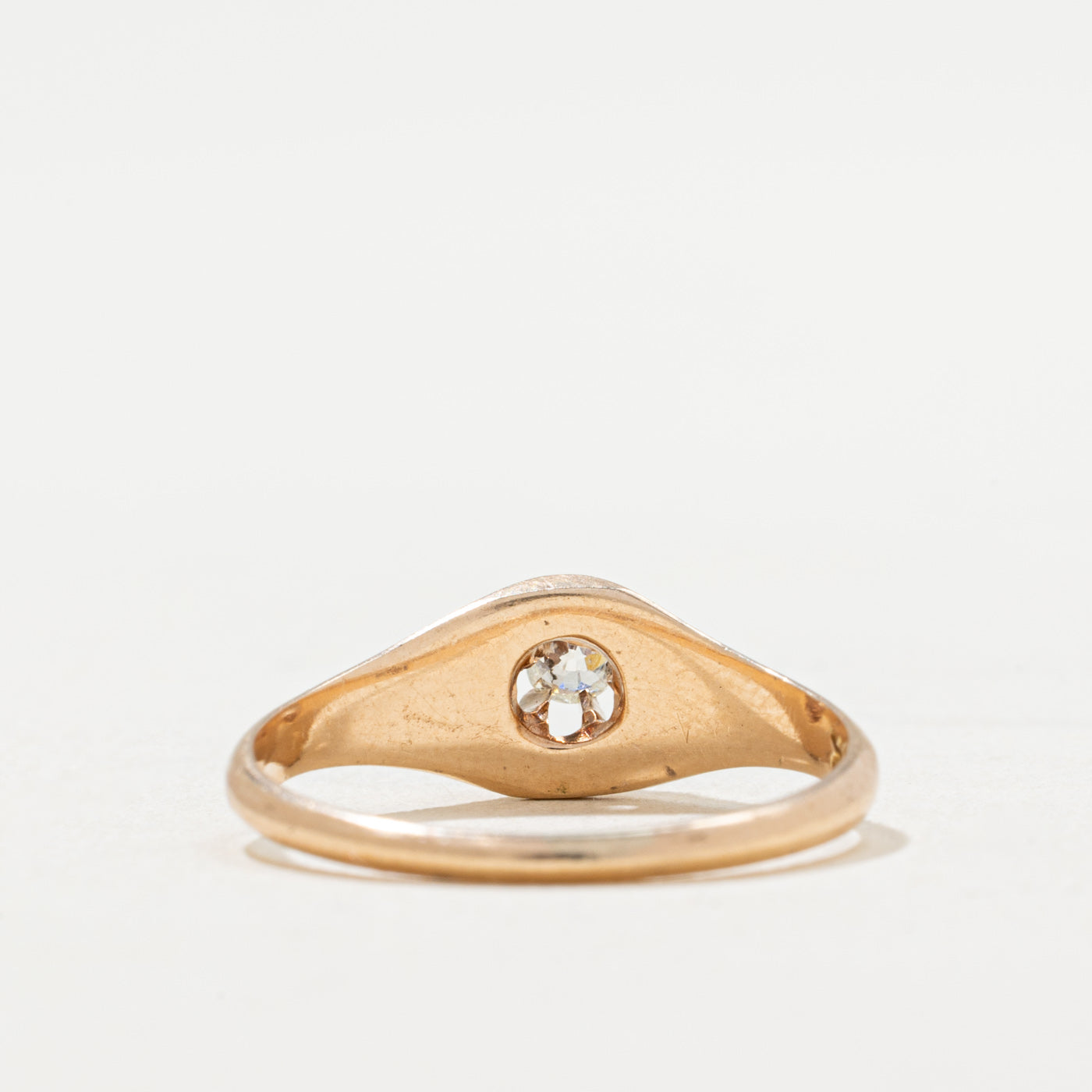 Belcher Set Diamond Ring | 0.08ct | SZ 6.25