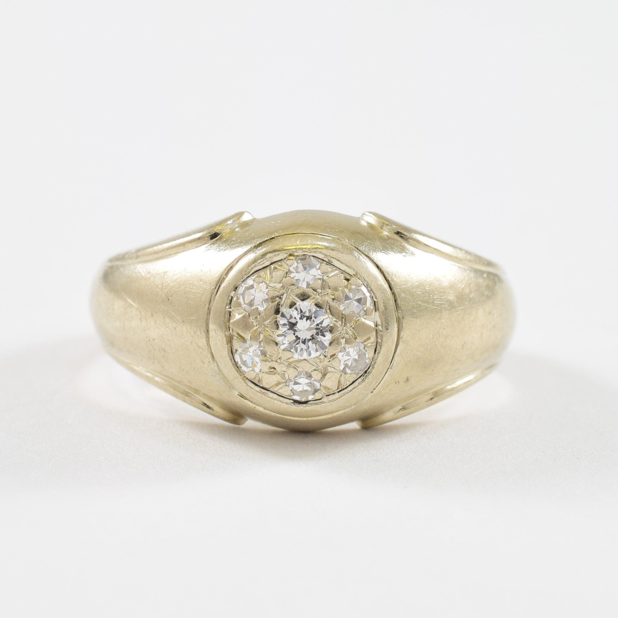 Pave Set Diamond Ring | 0.15ctw | SZ 7 |