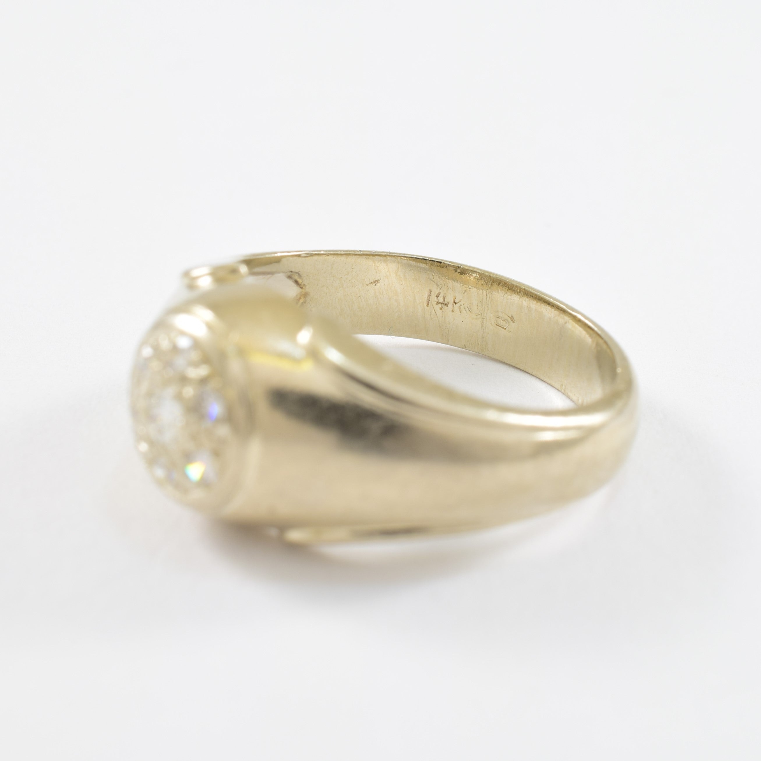 Pave Set Diamond Ring | 0.15ctw | SZ 7 |
