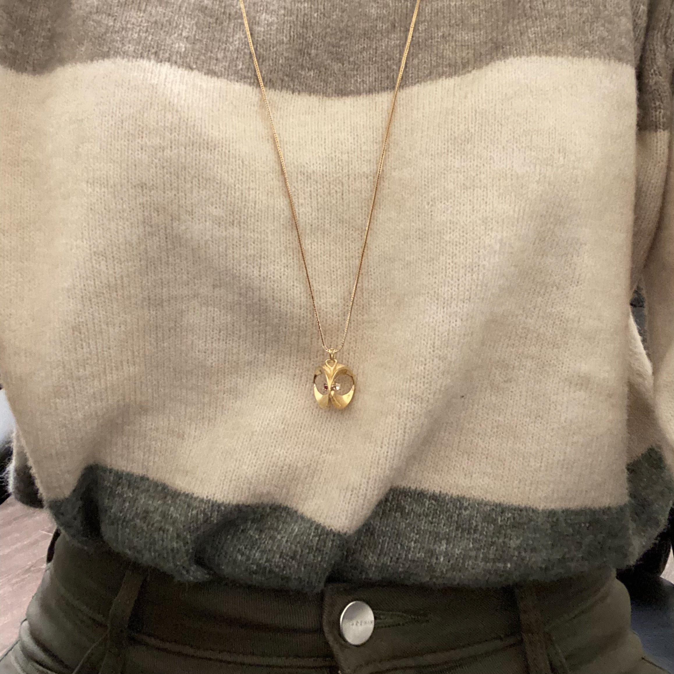 Openwork Work Multi Gem Pendant | 0.05ctw, 0.12ctw |