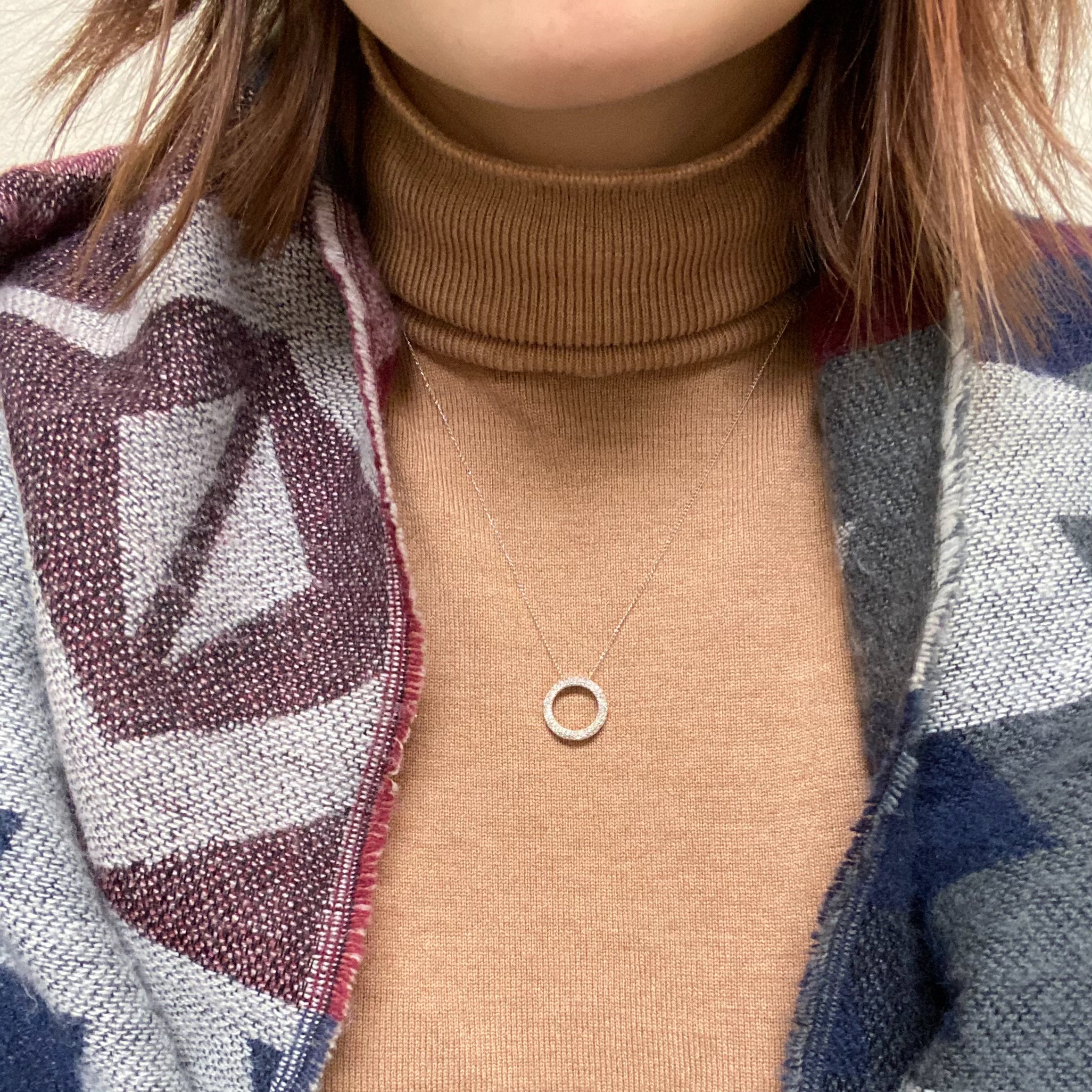 Diamond Circle Pendant | 0.20 ctw | SZ 20" |