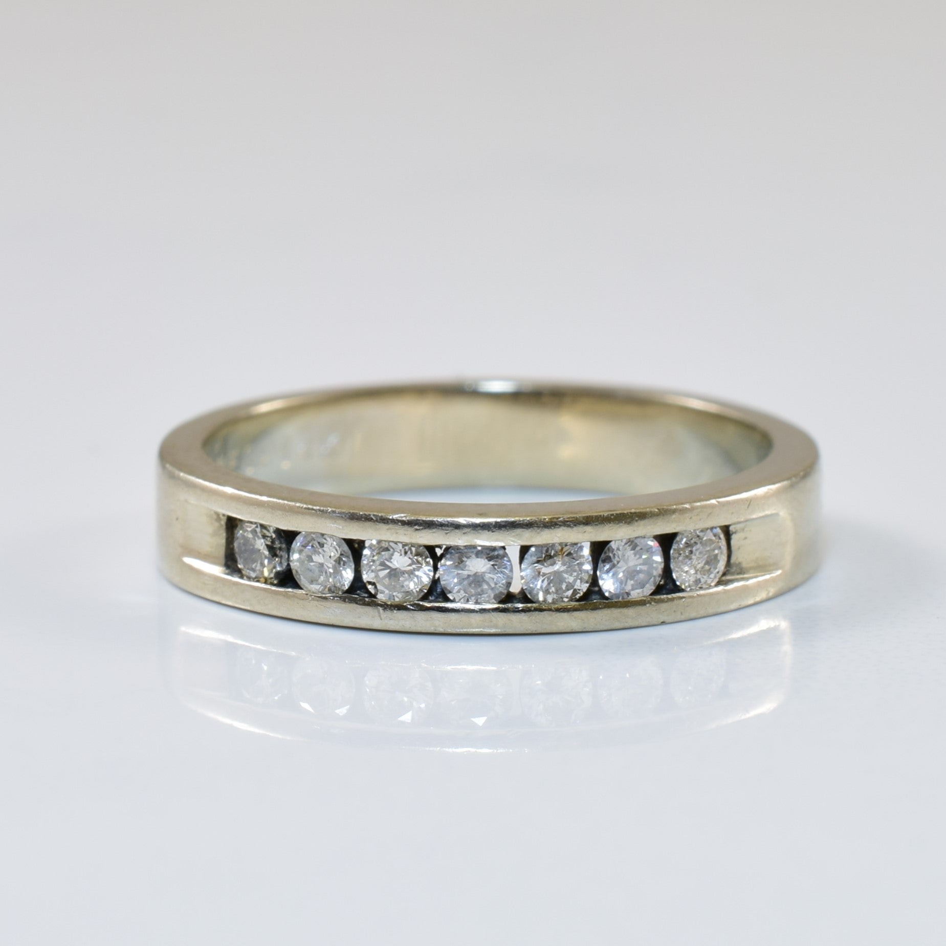 Channel Set Diamond Wedding Band | 0.21ctw | SZ 6.25 |