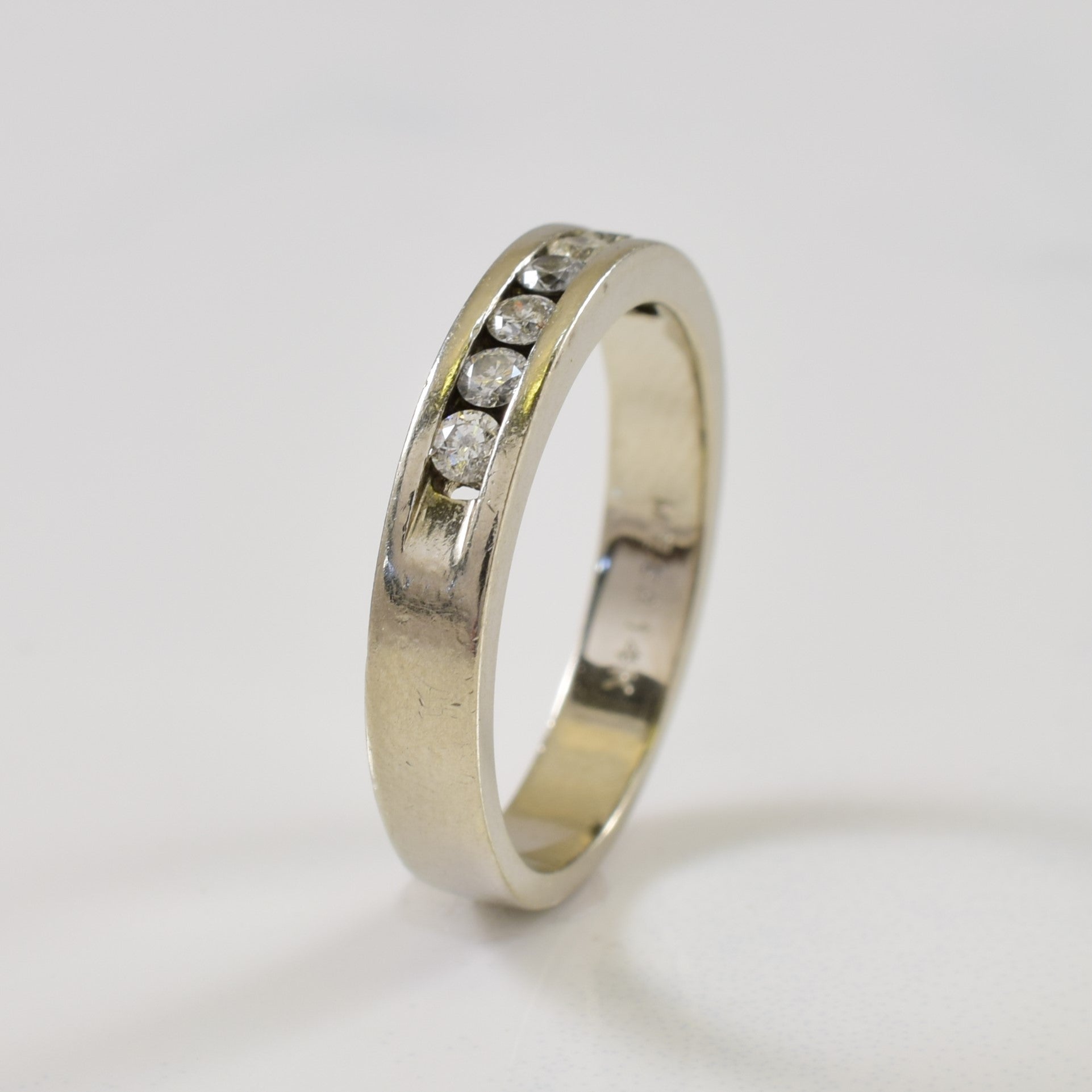 Channel Set Diamond Wedding Band | 0.21ctw | SZ 6.25 |