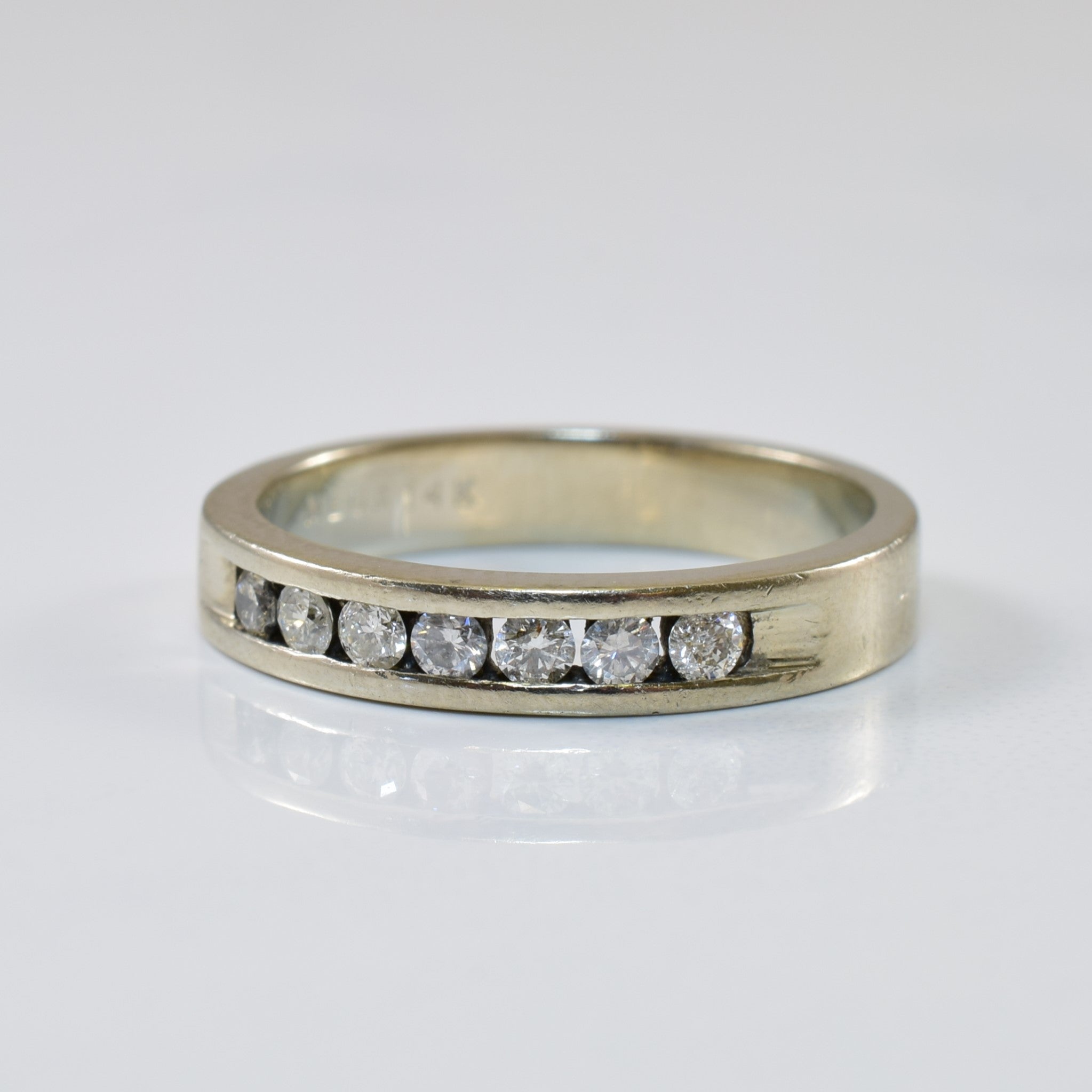 Channel Set Diamond Wedding Band | 0.21ctw | SZ 6.25 |