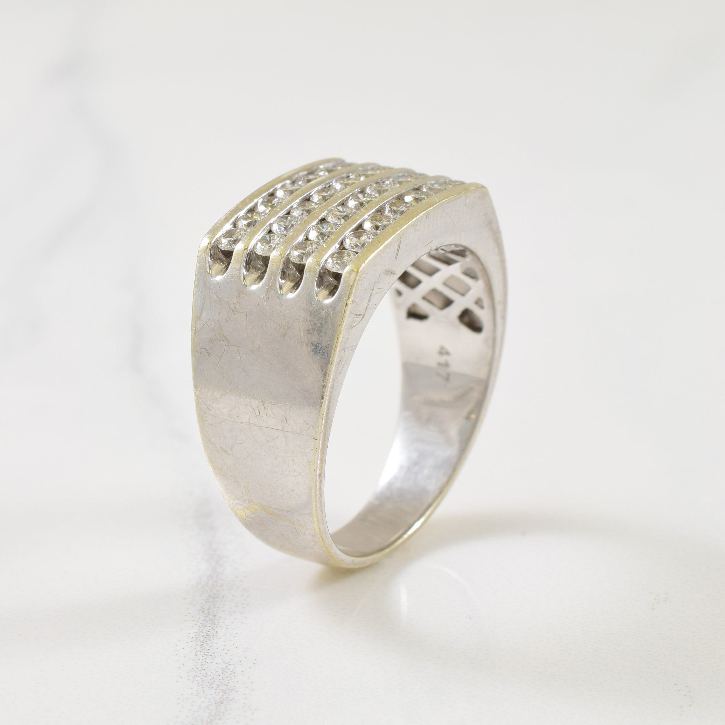 Channel Set Grid Diamond Ring | 0.84ctw | SZ 10 |