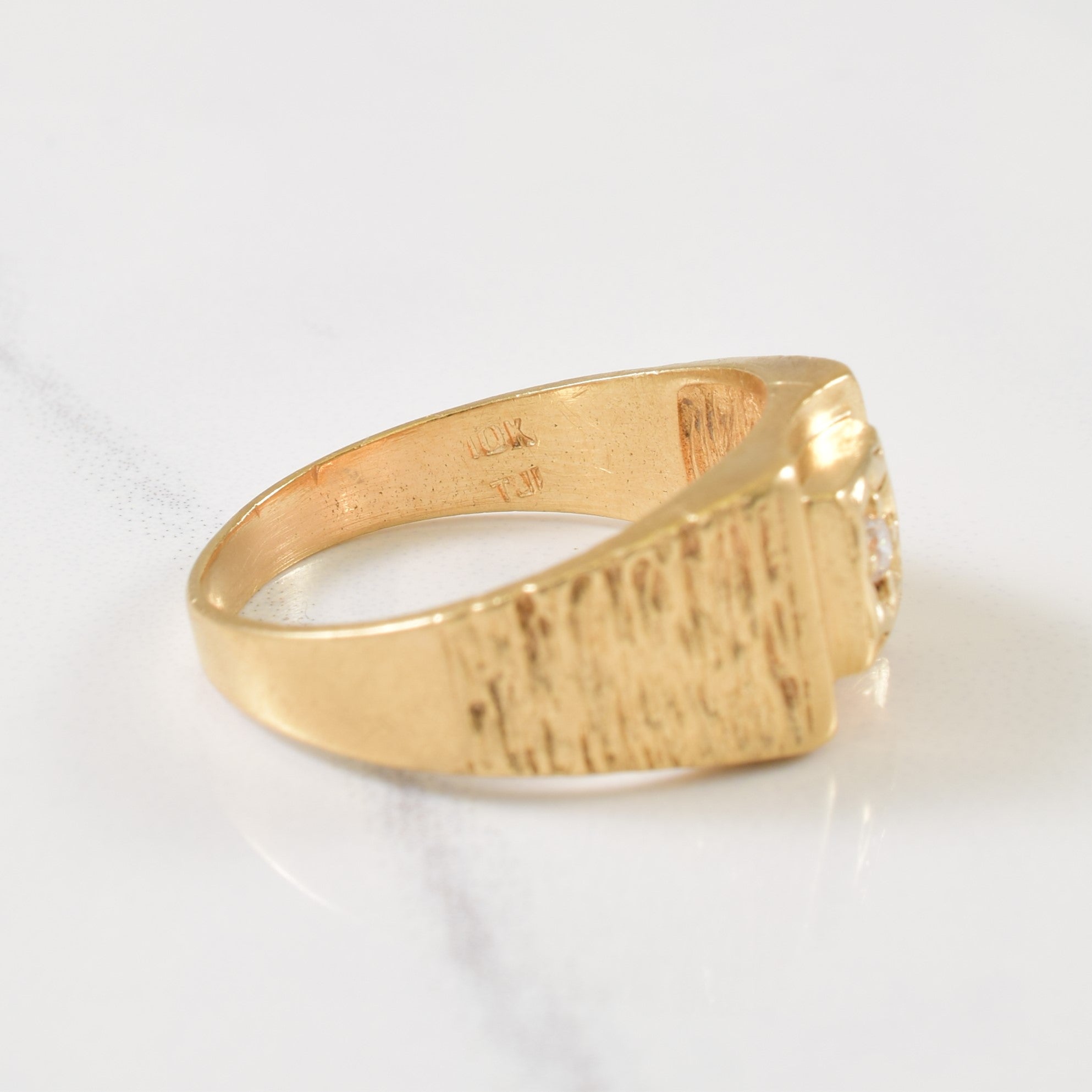 Bague en diamant unique | 0,05 ct | Taille 9,25 |
