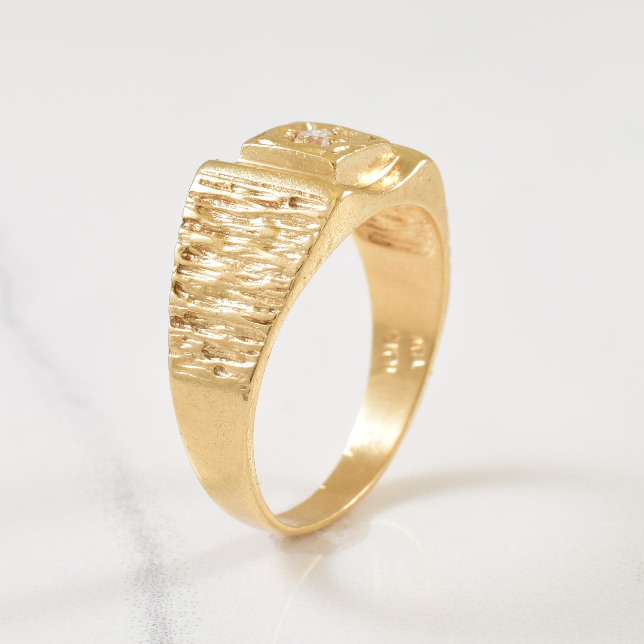Bague en diamant unique | 0,05 ct | Taille 9,25 |