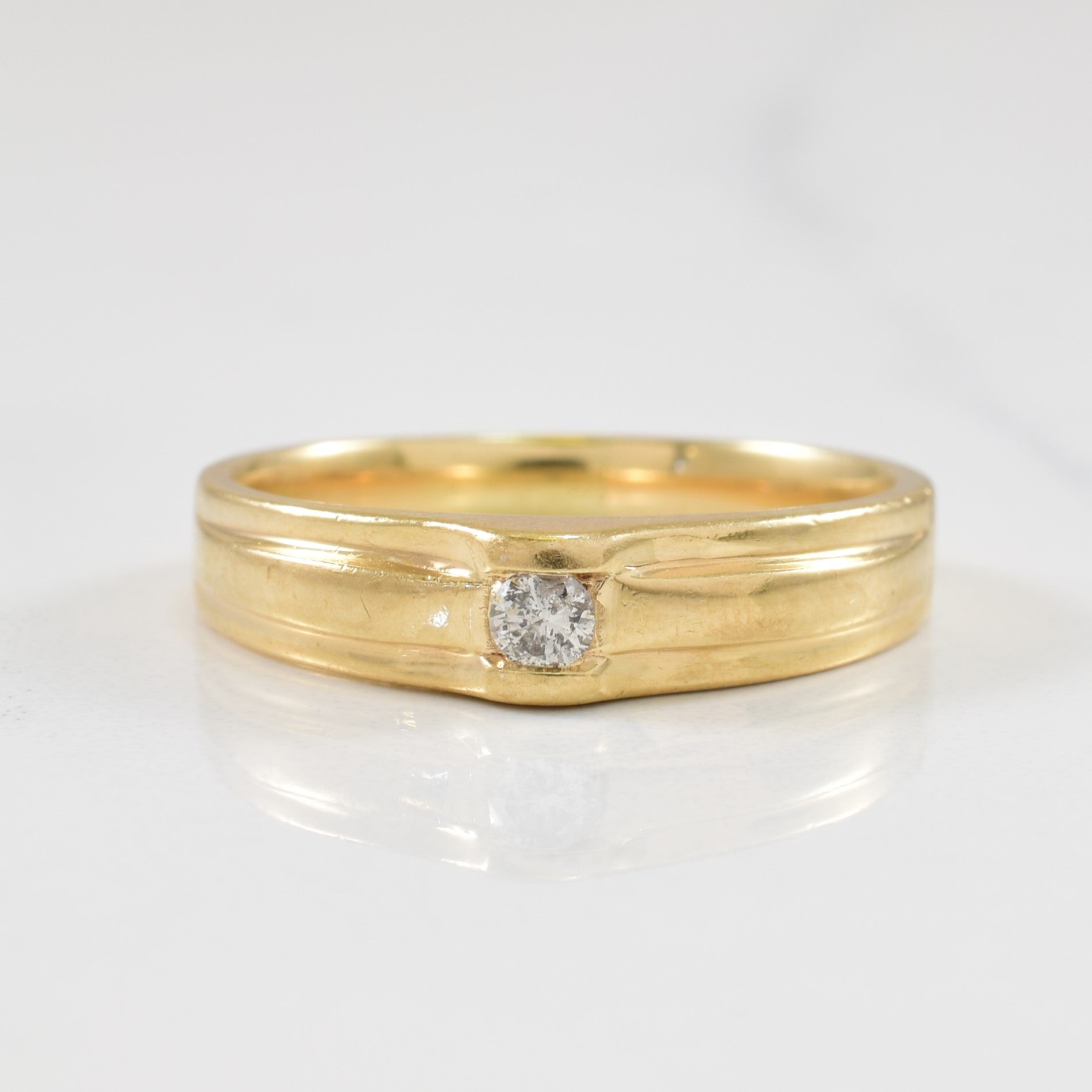 Solitaire Diamond Ring | 0.07ct | SZ 8 |
