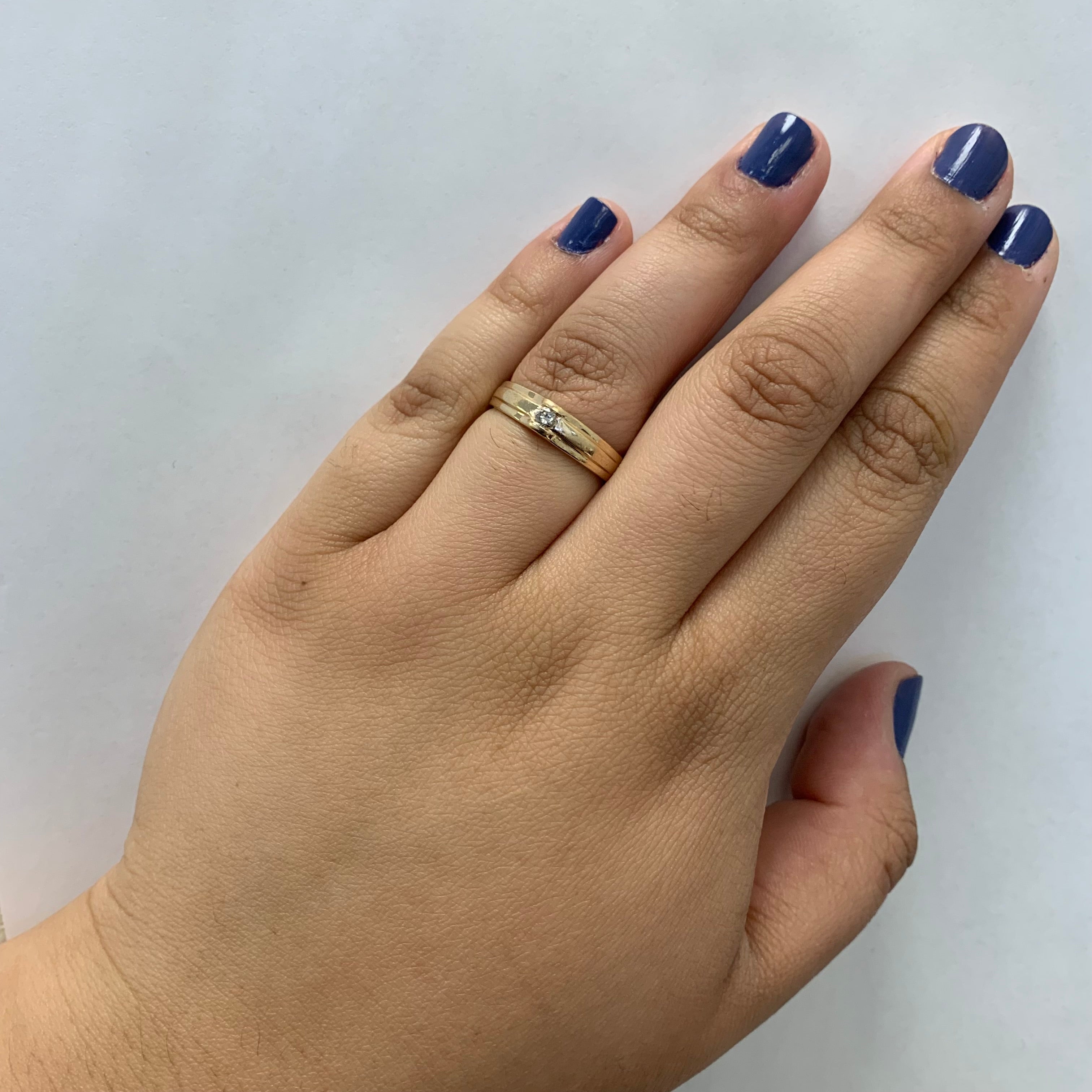 Solitaire Diamond Ring | 0.07ct | SZ 8 |