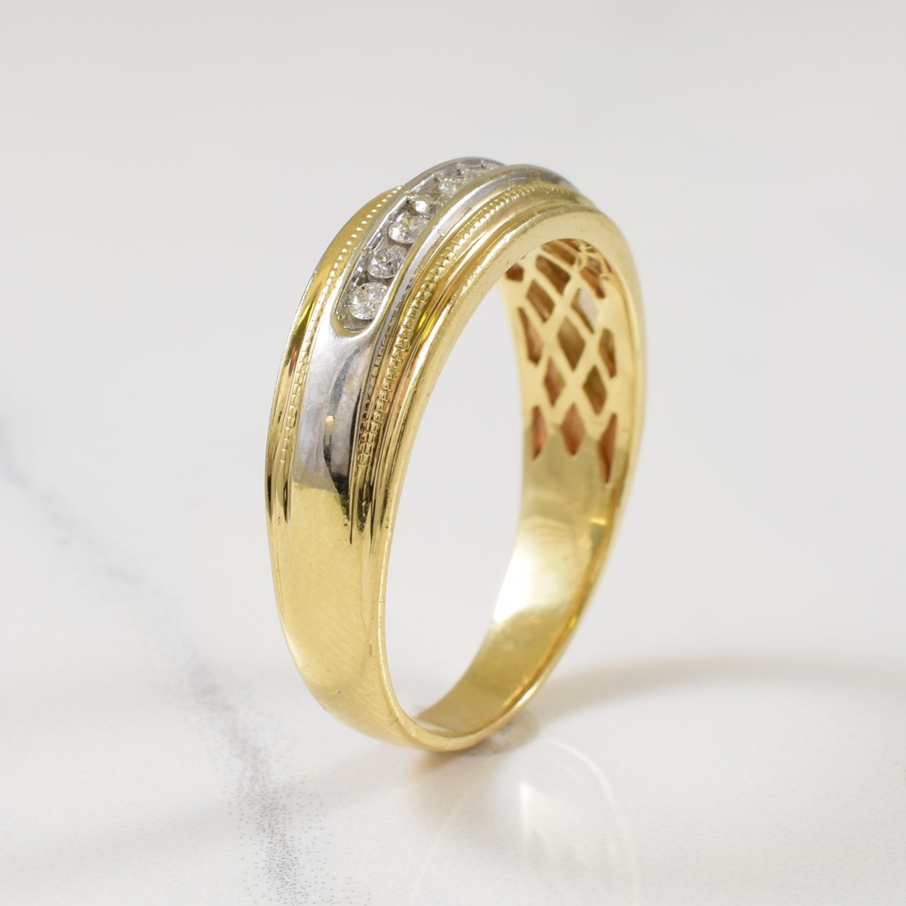 Channel Set Diamond Ring | 0.25ctw | SZ 12 |