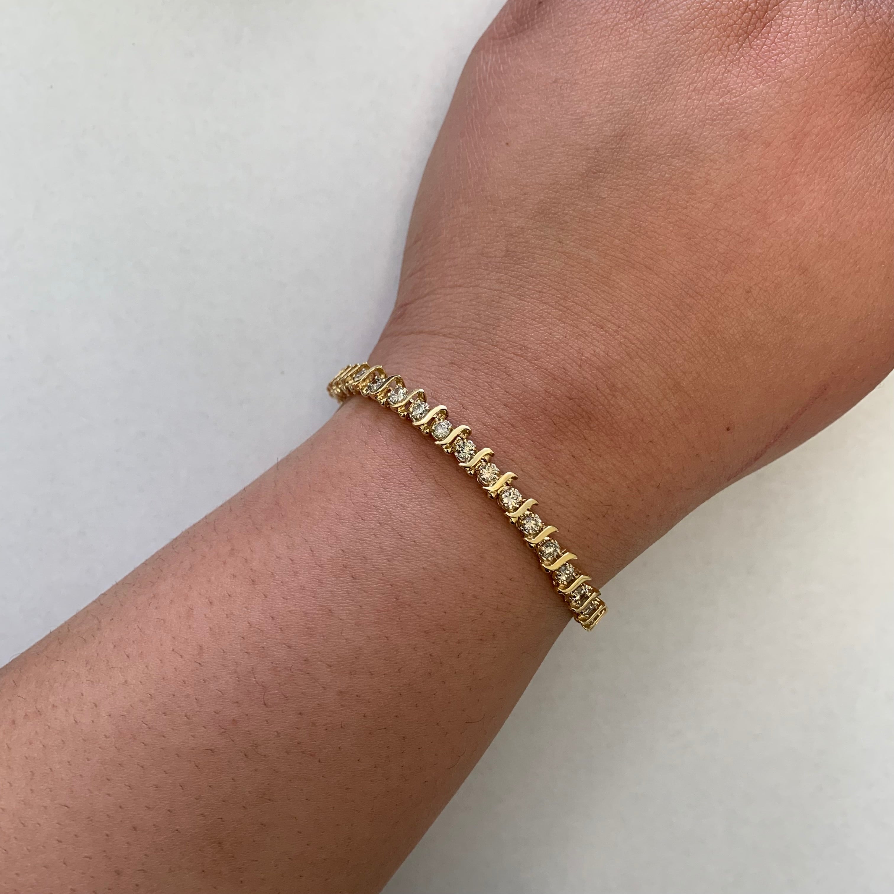 Bracelet de tennis en diamants | 2,75 ct | 7,25 po |
