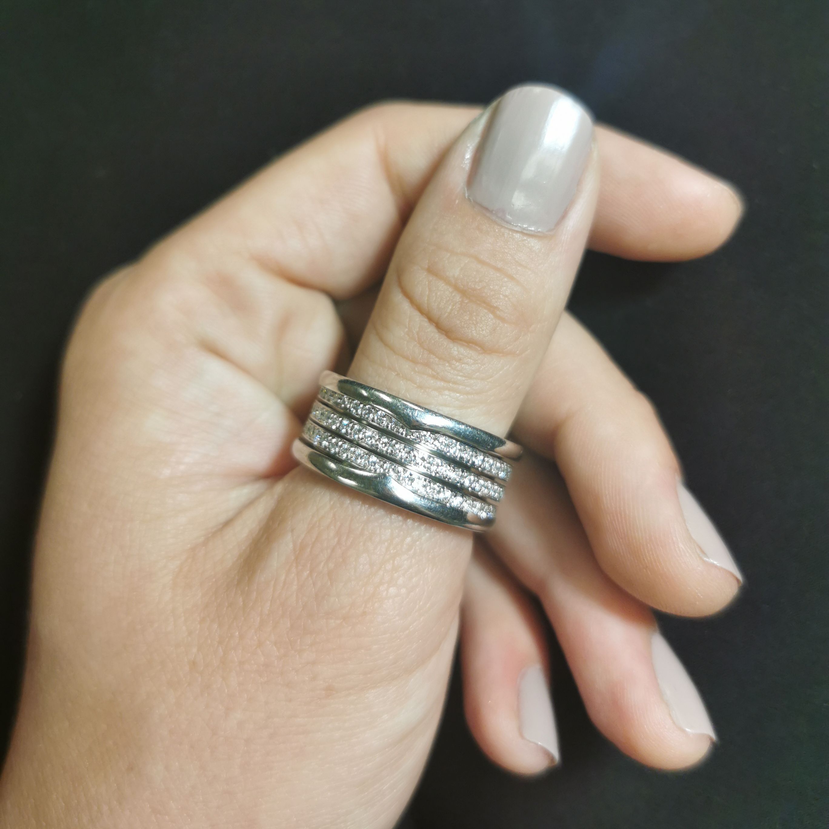 BVLGARI' B.zero1 Four Band Diamond Ring