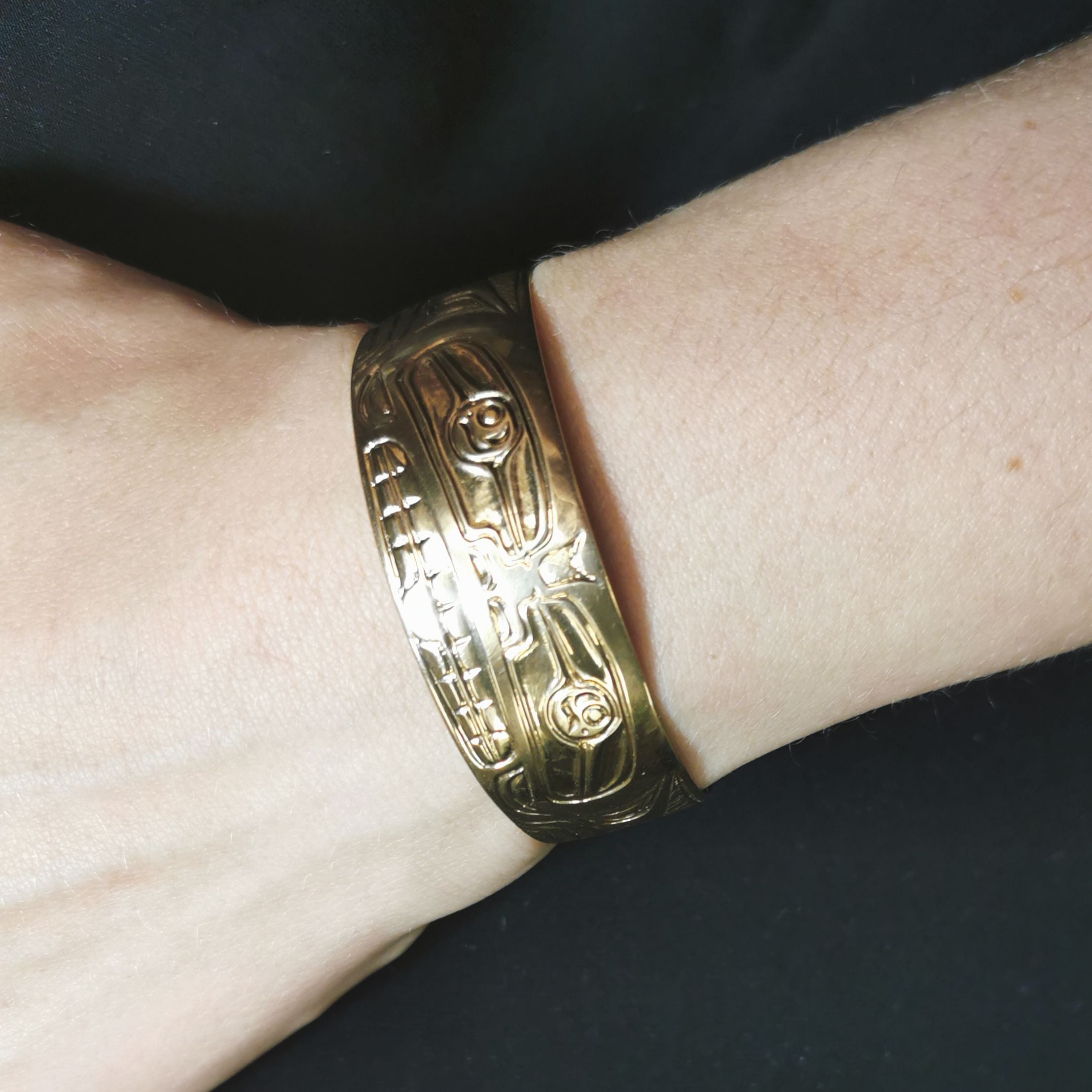 Bracelet artistique ours autochtone de Robert Cross | 7" |