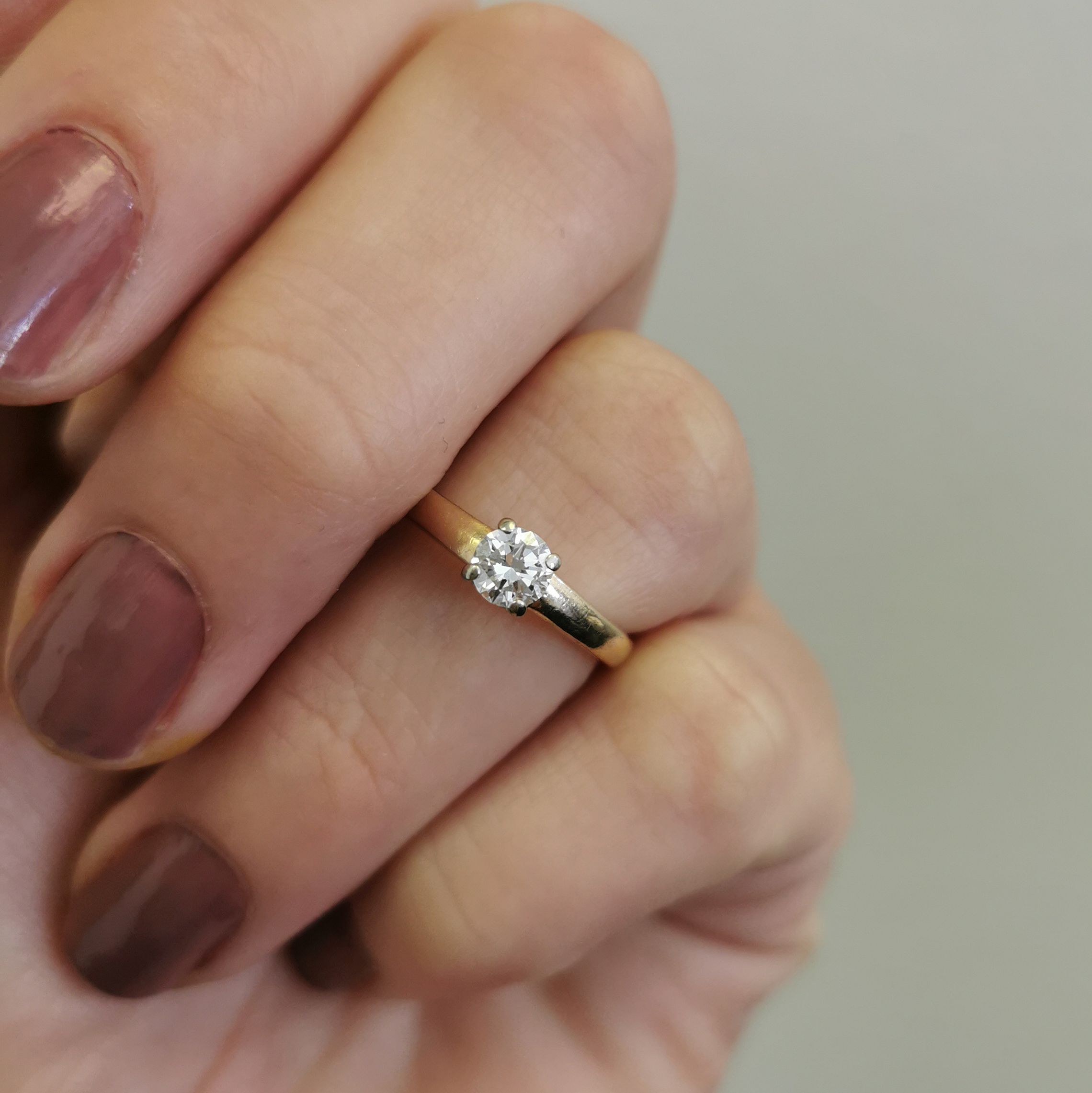 Diamond Solitaire Engagement Ring | 0.40ct | SZ 5.25 |