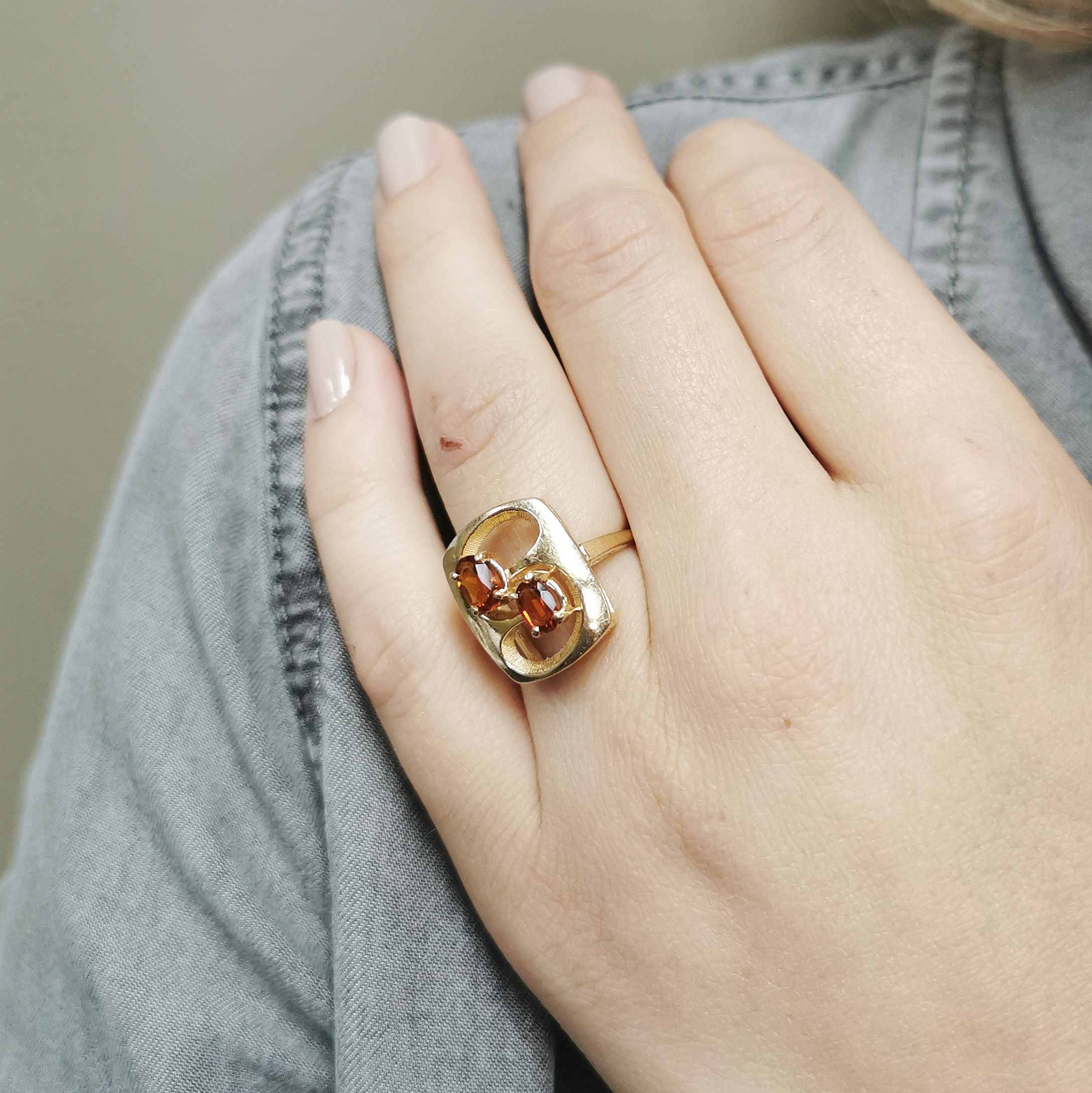 Citrine Cocktail Ring | 0.72 ctw | SZ 6 |