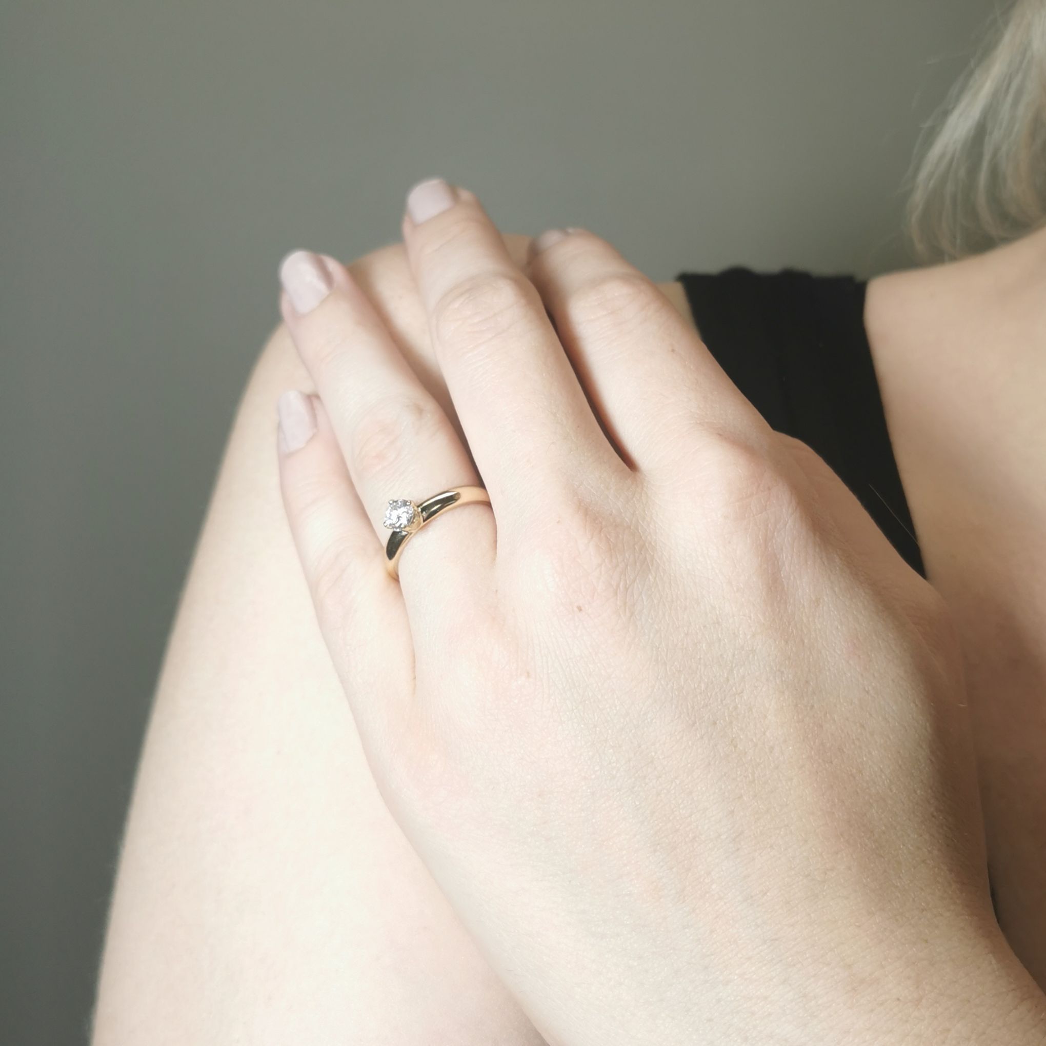 Diamond Solitaire Engagement Ring | 0.45 ct | SZ 7.25 |