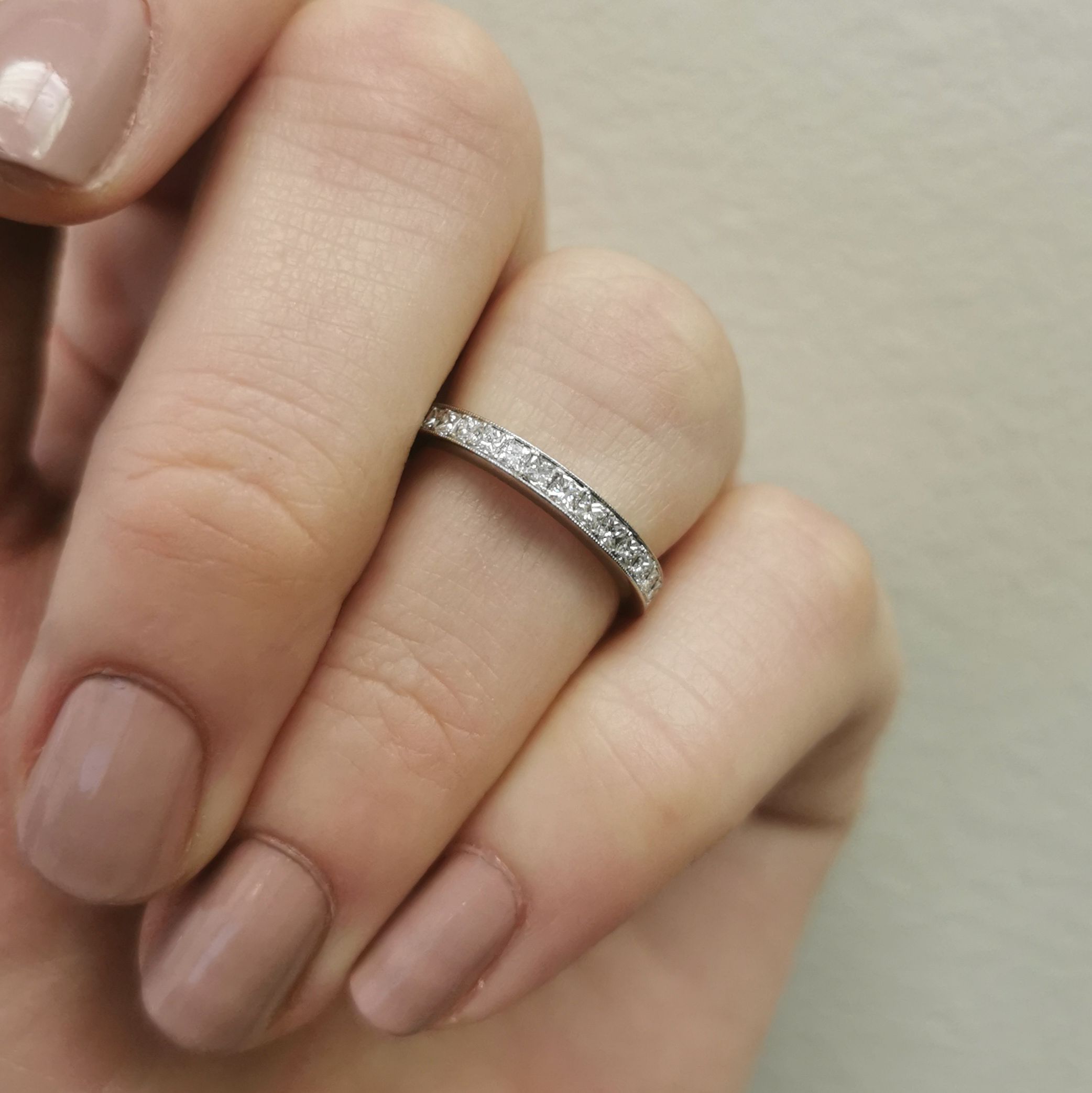 Simon G' Princess Diamond Band | 0.47ctw | SZ 4.5 |