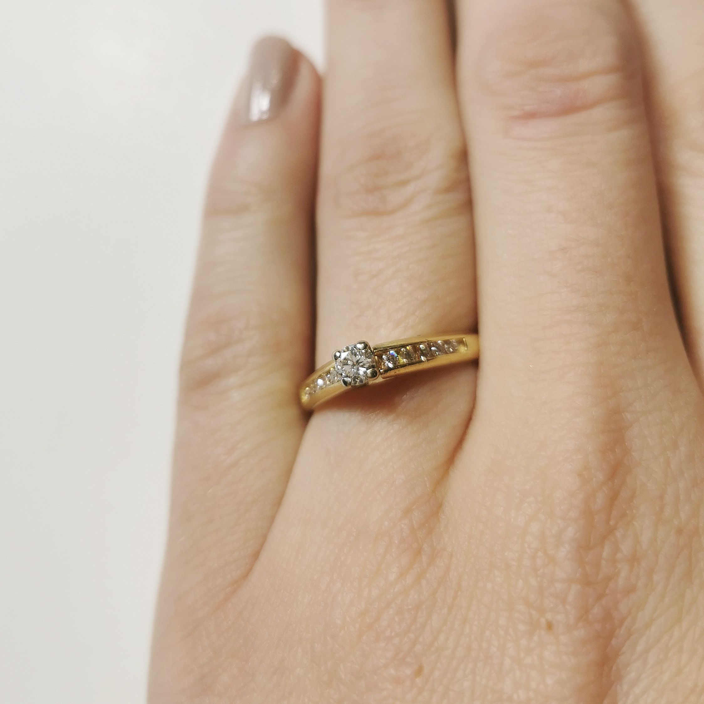 Diamond Cathedral Engagement Ring | 0.32ctw | SZ 7.25 |