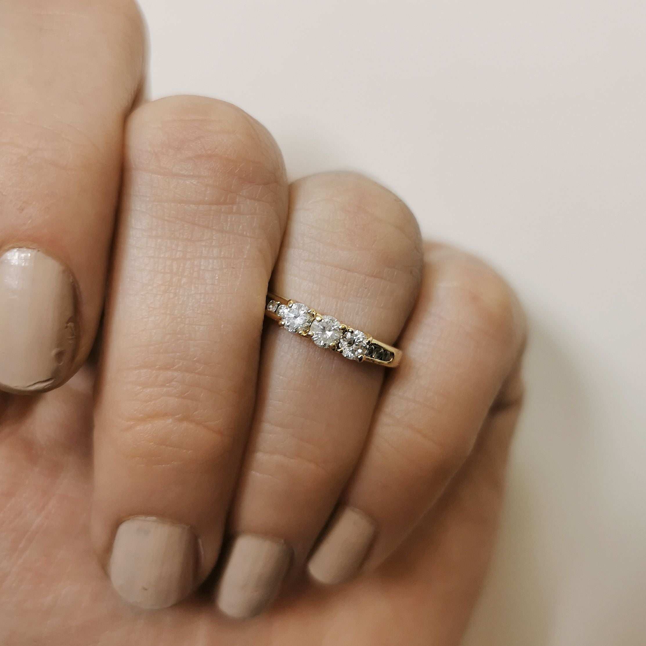 Three Stone Diamond Ring | 0.46ctw | SZ 5.25 |
