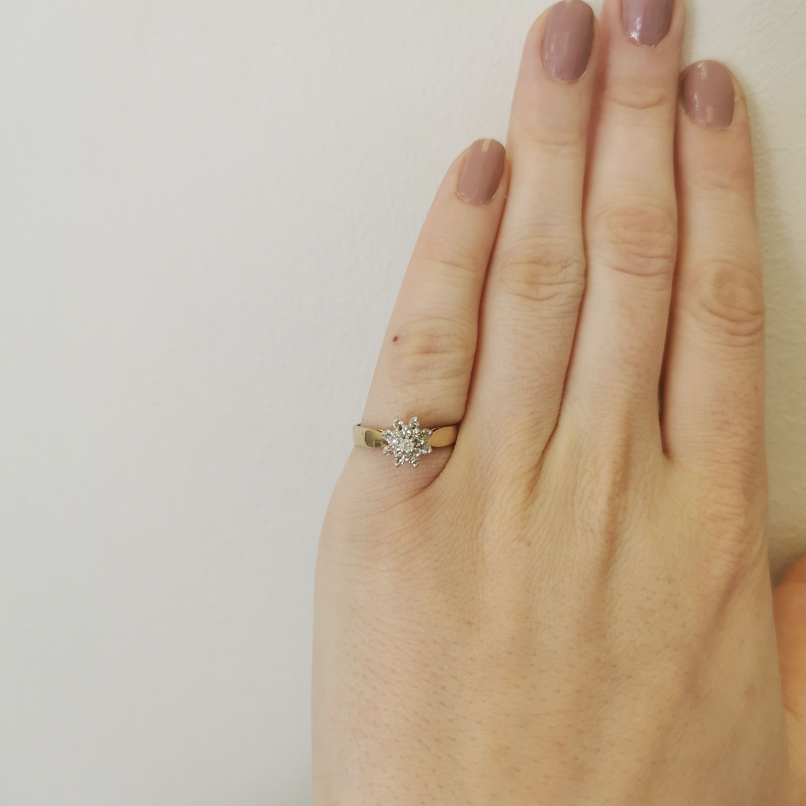 High Set Diamond Cluster Ring | 0.21ctw | SZ 5.75 |