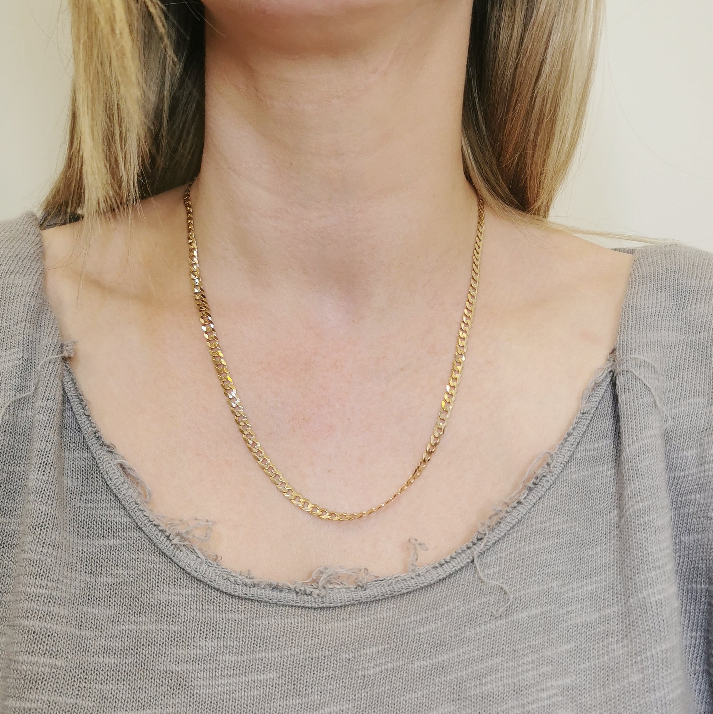 10k Yellow Gold Curb Chain | 20" |