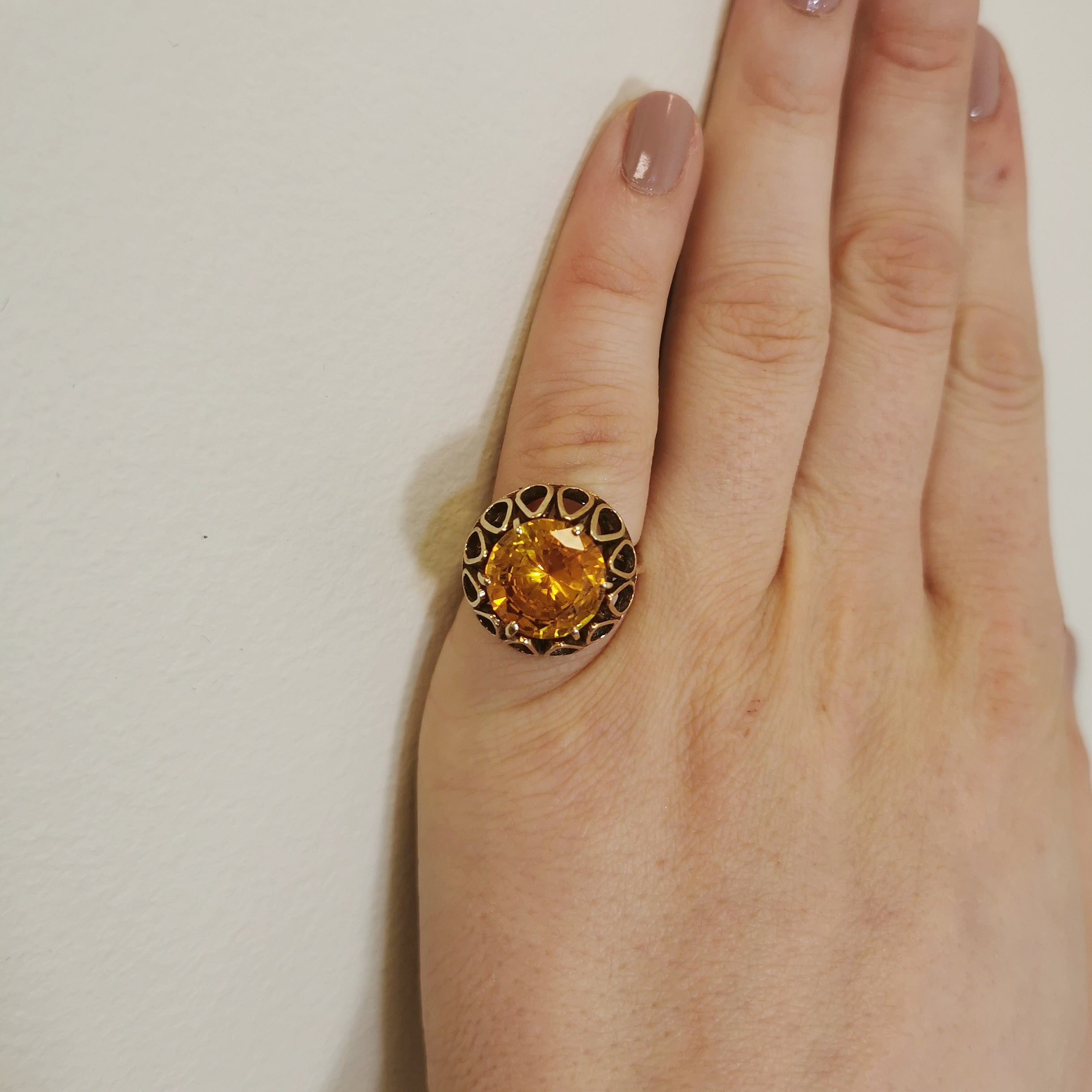 Citrine Cocktail Ring | 5.50ct | SZ 5 |