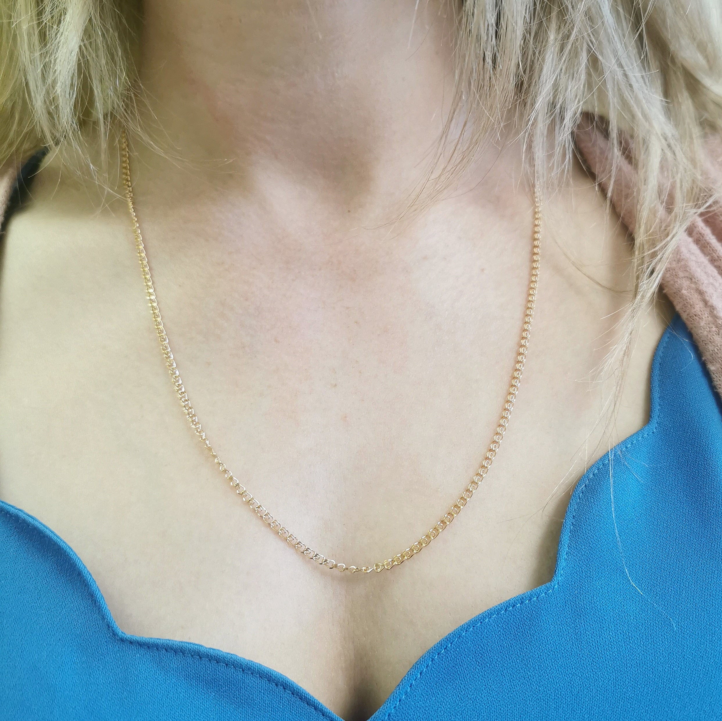18k Yellow Gold Fancy Link Chain | 24" |
