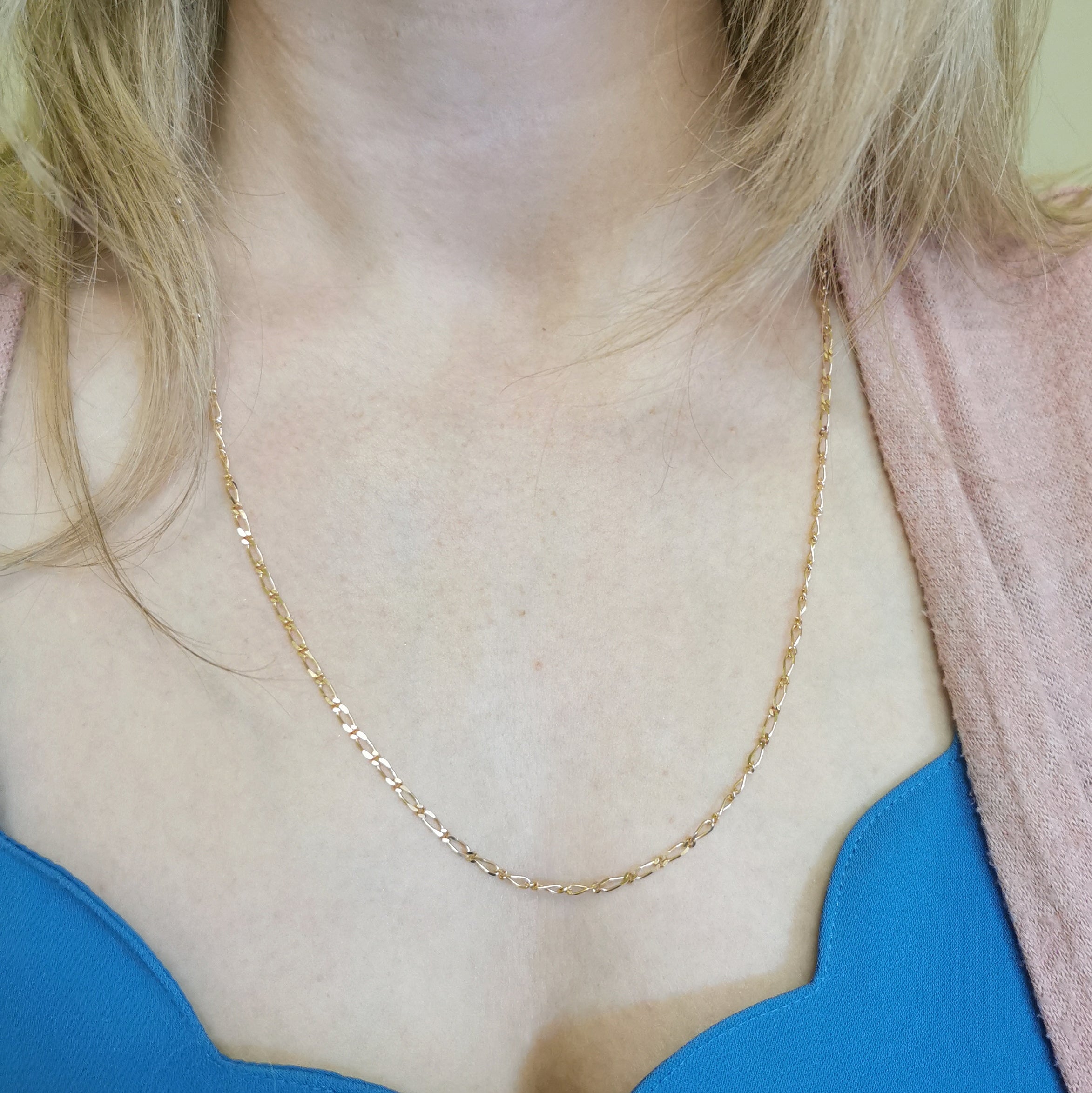 10k Yellow Gold Figaro Chain | 24" |