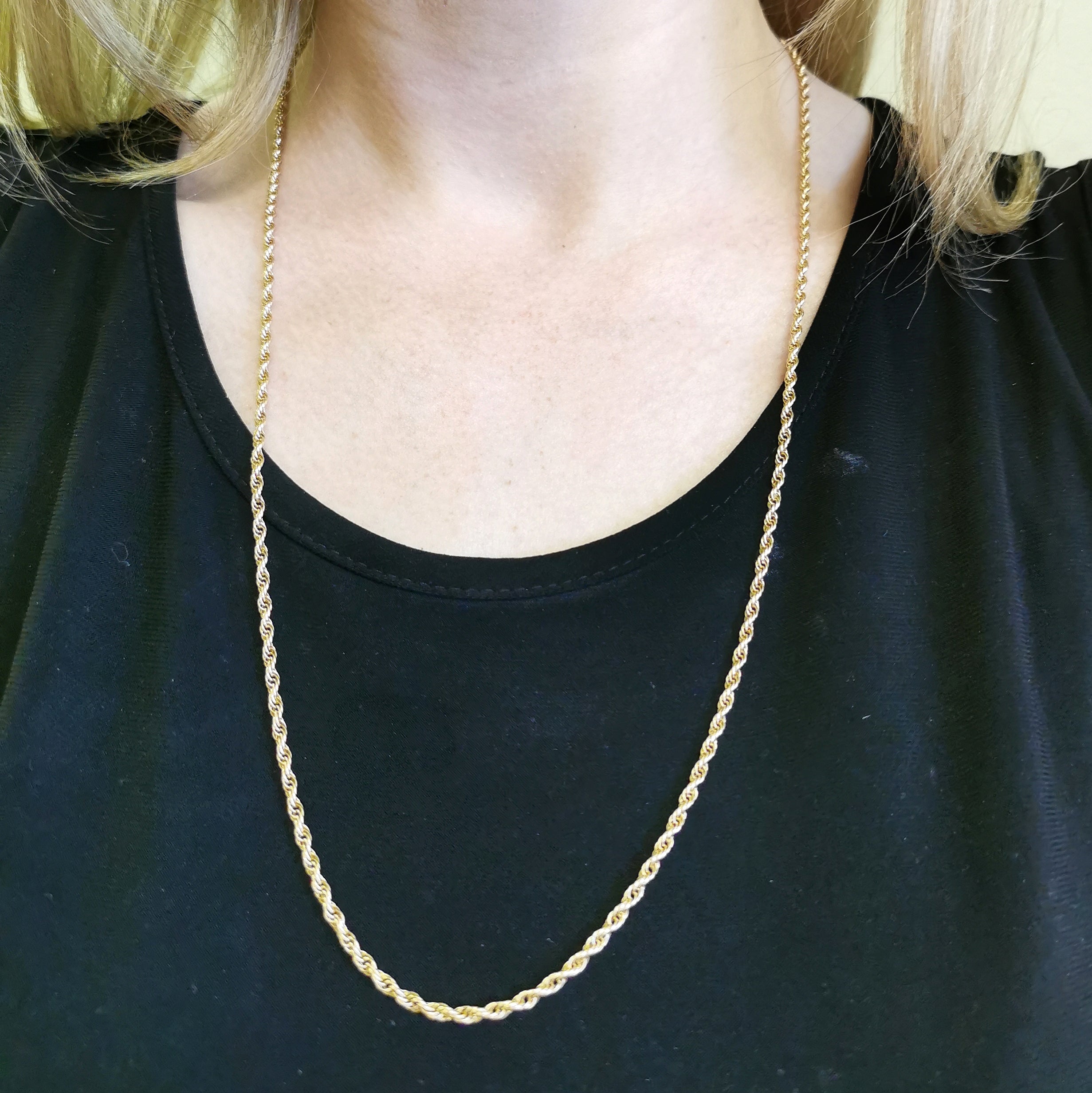 14k Yellow Gold Rope Chain | 26" |