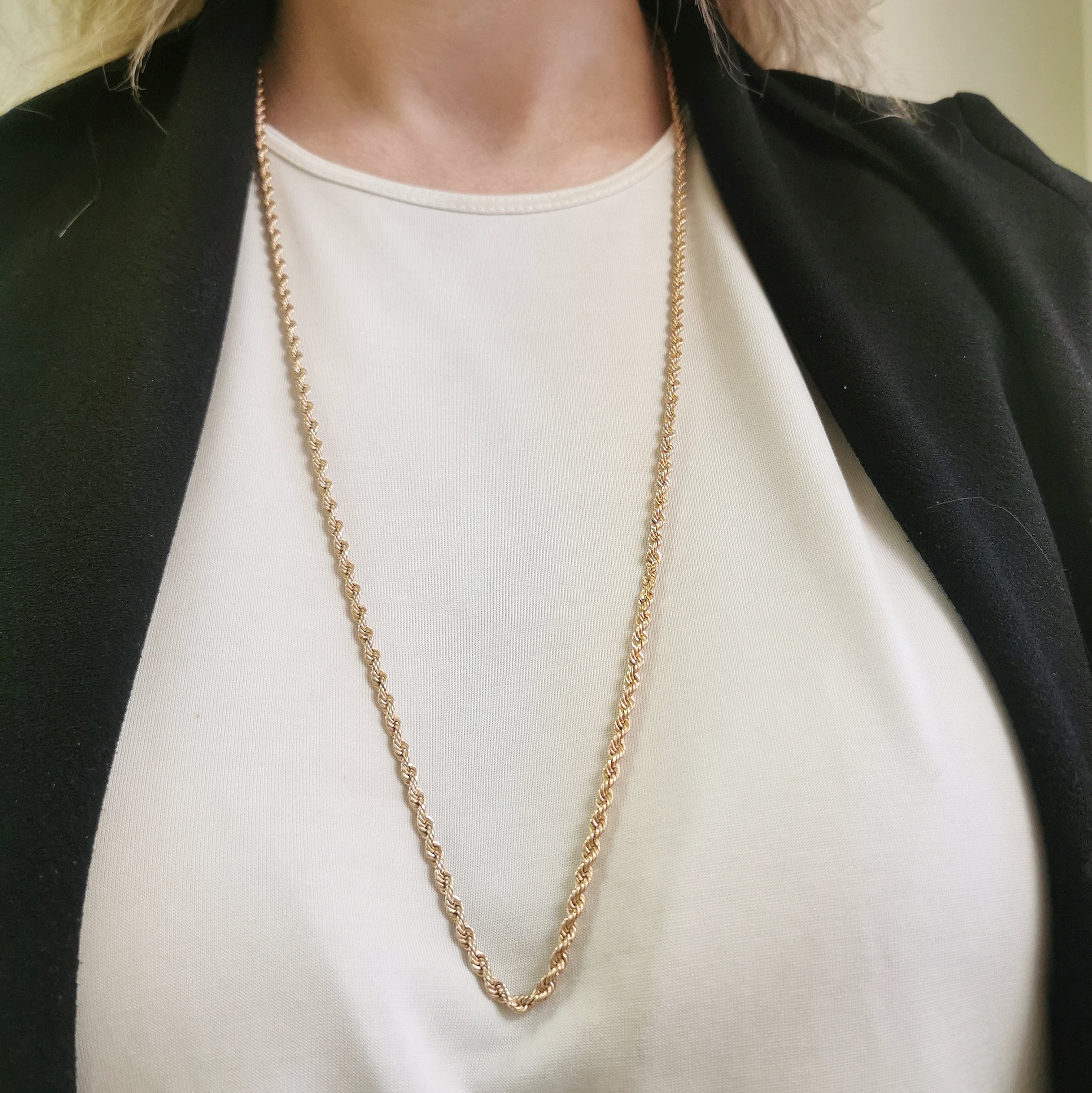 10k Yellow Gold Rope Chain | 30" |